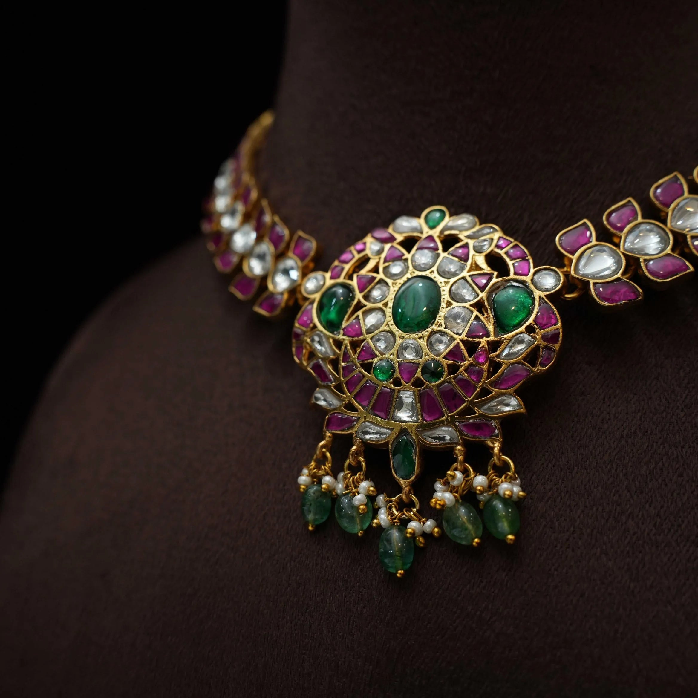 Mihir Statement Polki Necklace