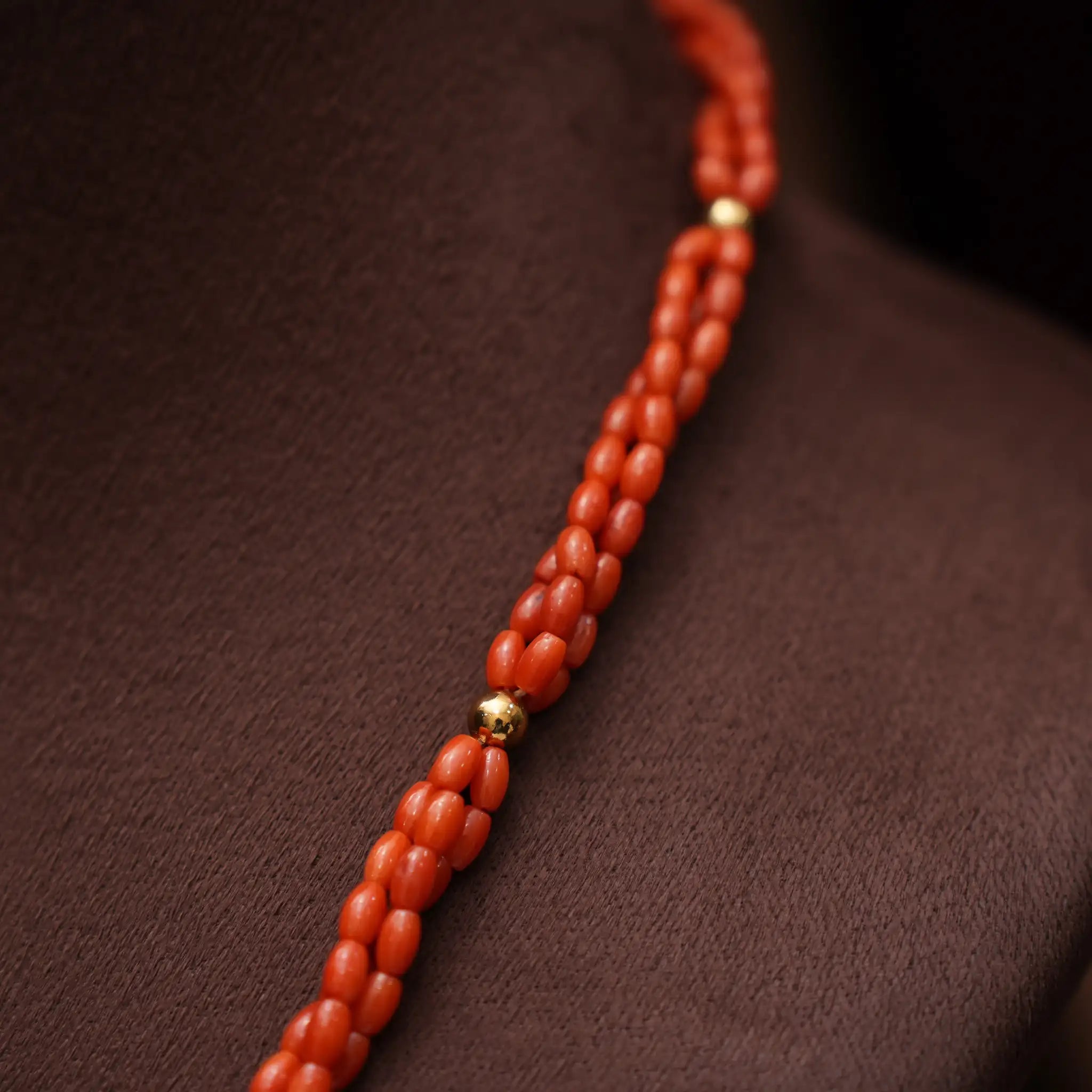 Miraya Beaded Coral Necklace