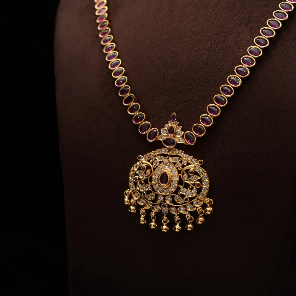 Mishree Antique Necklace - Red Long