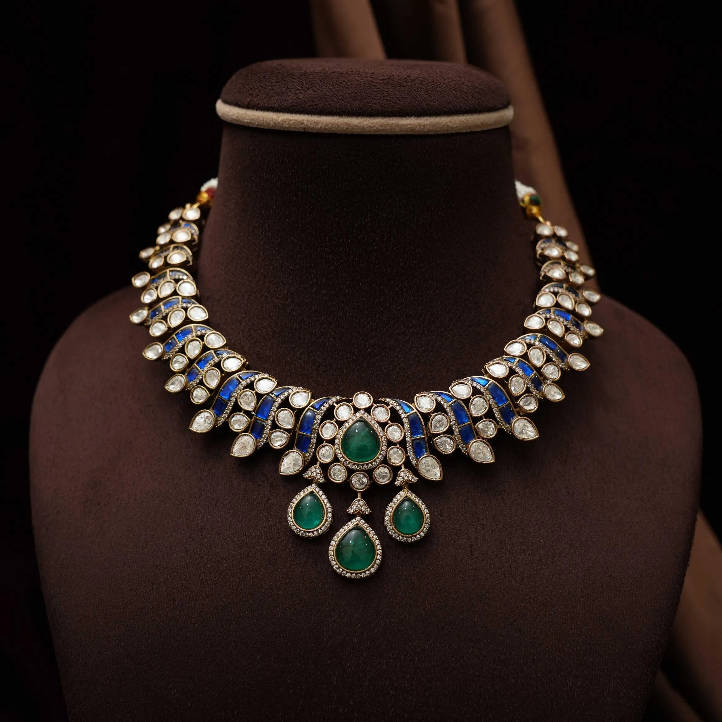 Mishti Victorian Polki Necklace