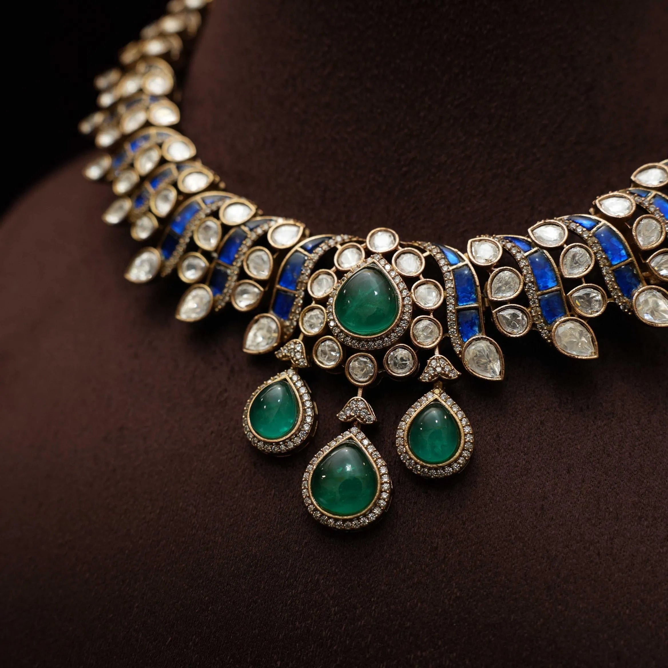 Mishti Victorian Polki Necklace