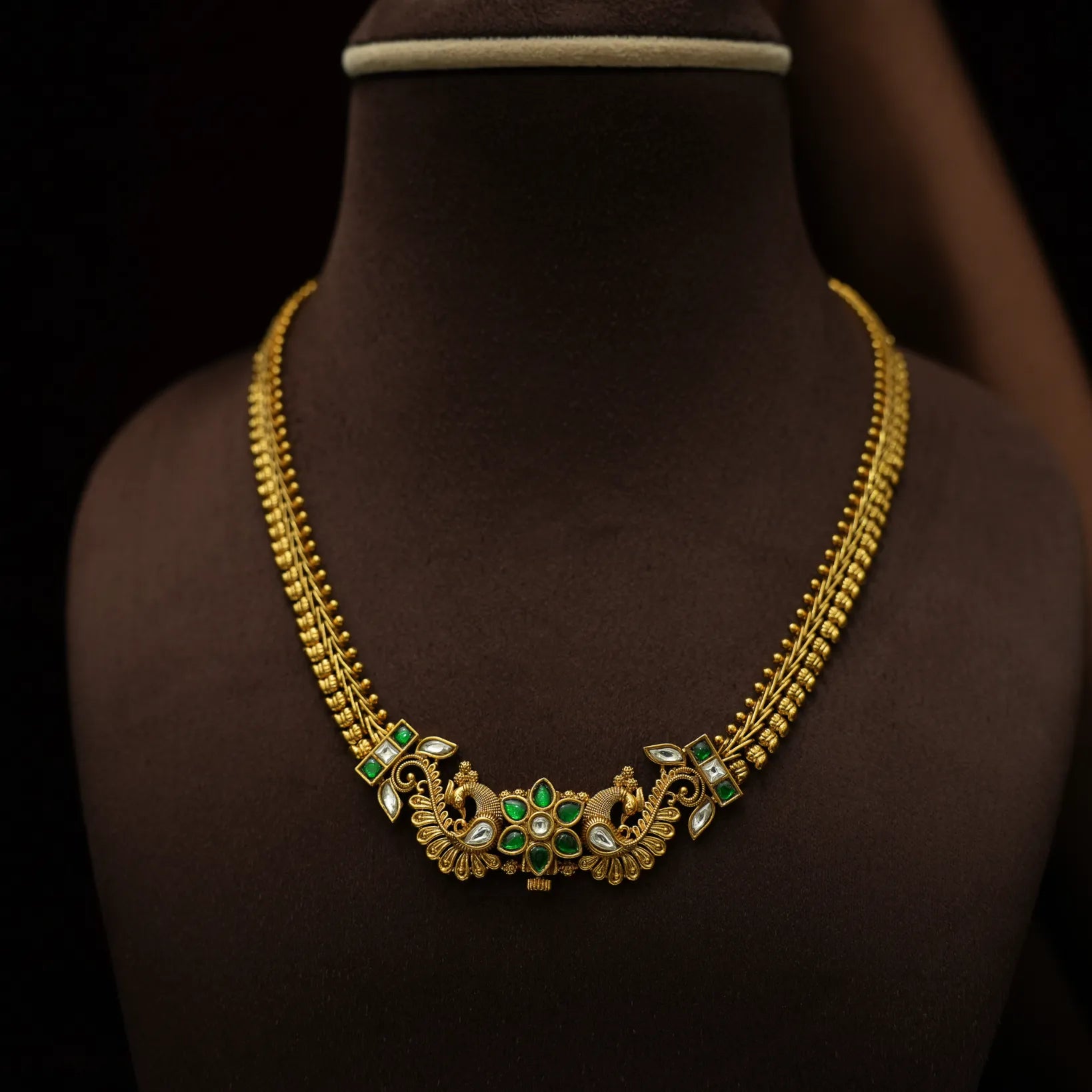 Mitra Antique Necklace - Green