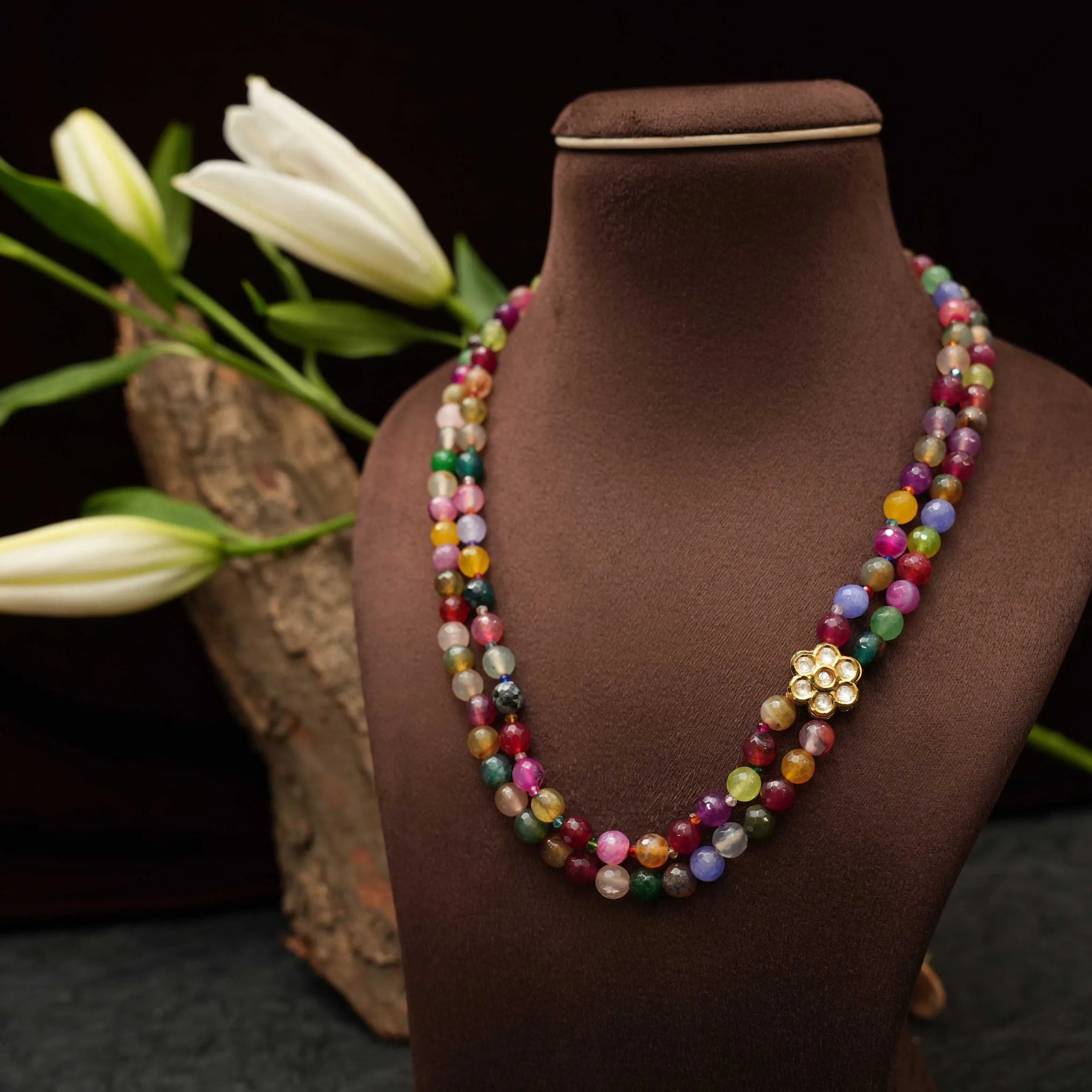 Multicolour Kundan Necklace