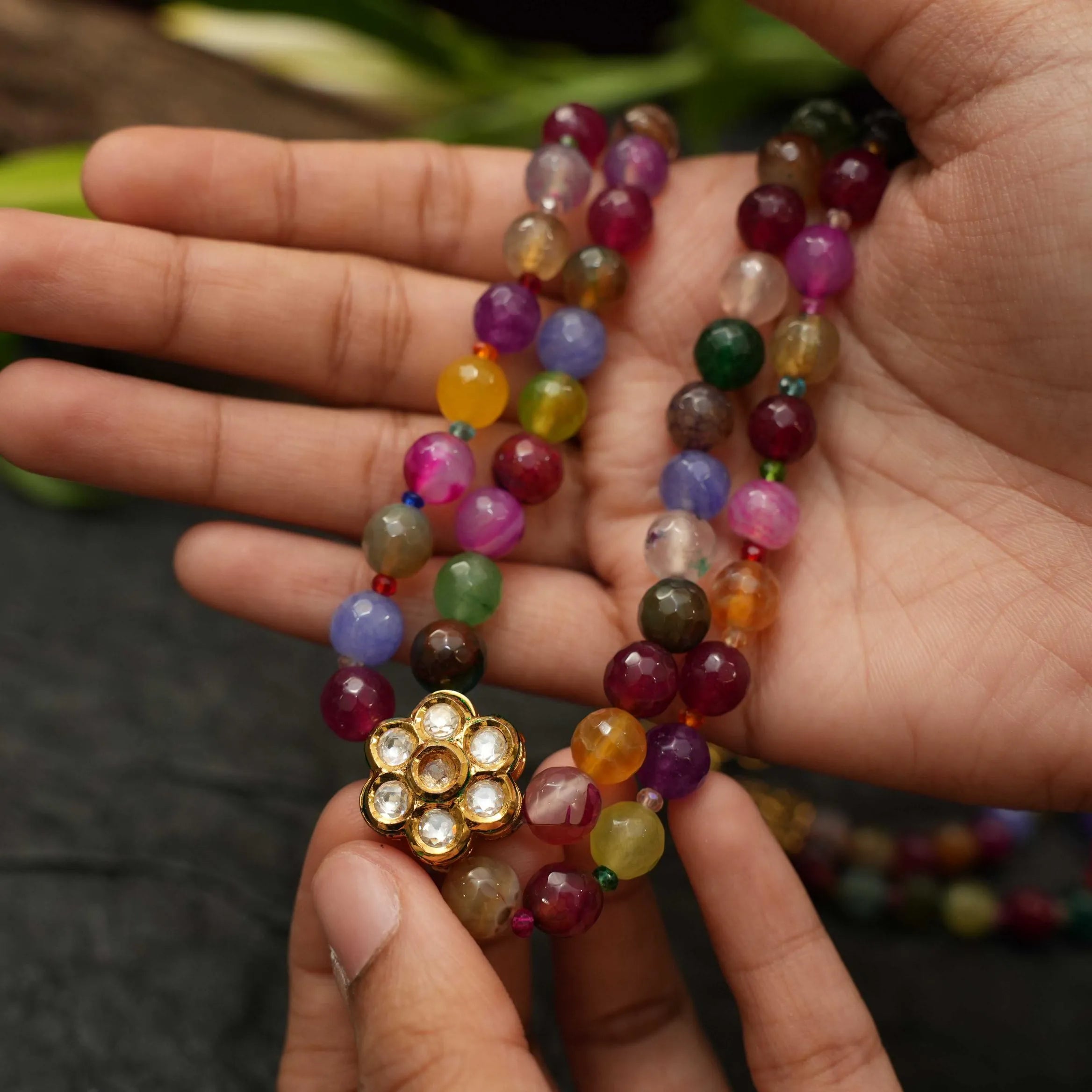 Multicolour Kundan Necklace