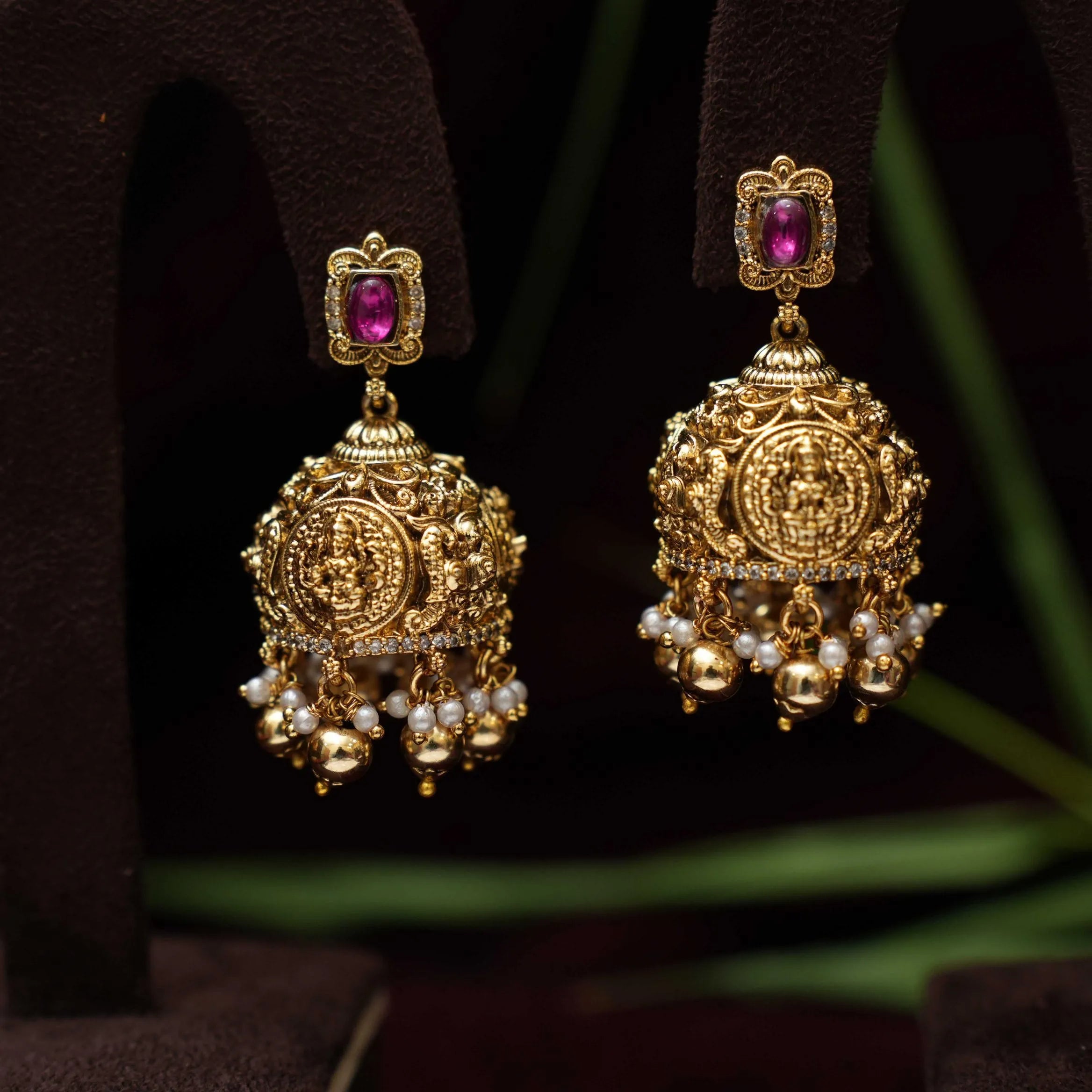 Myra Antique Jhumka Earrings