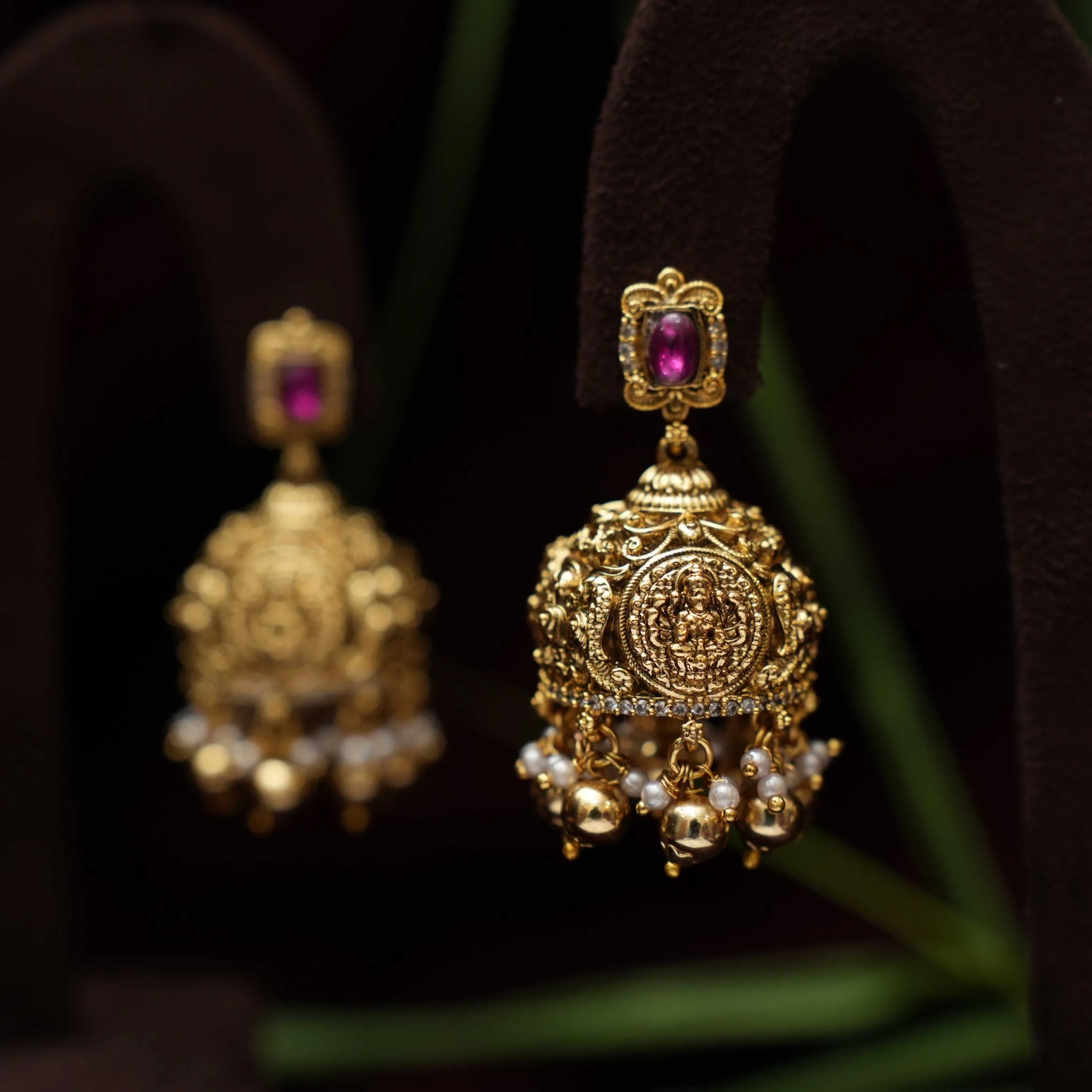 Myra Antique Jhumka Earrings