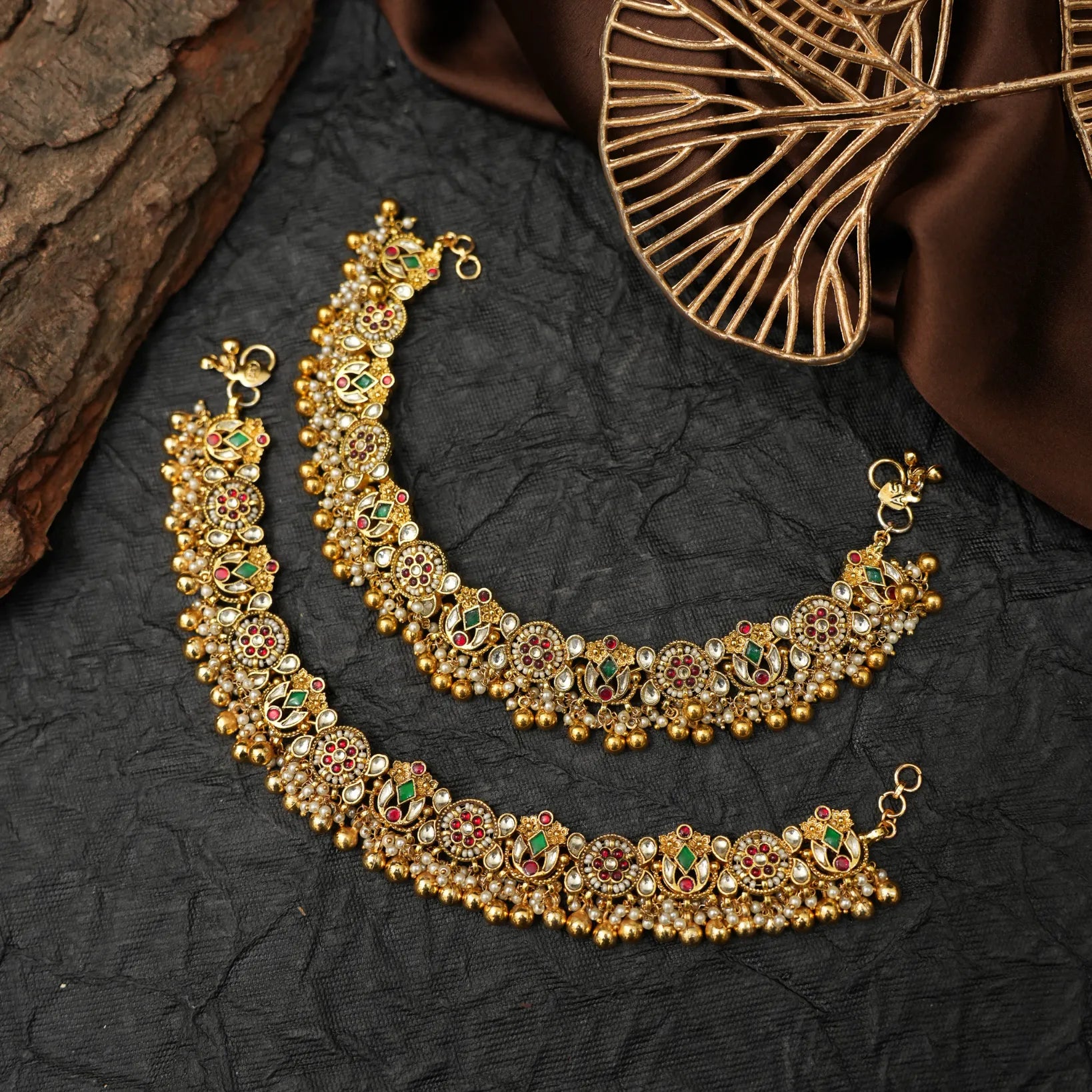 Naima Polki Anklets