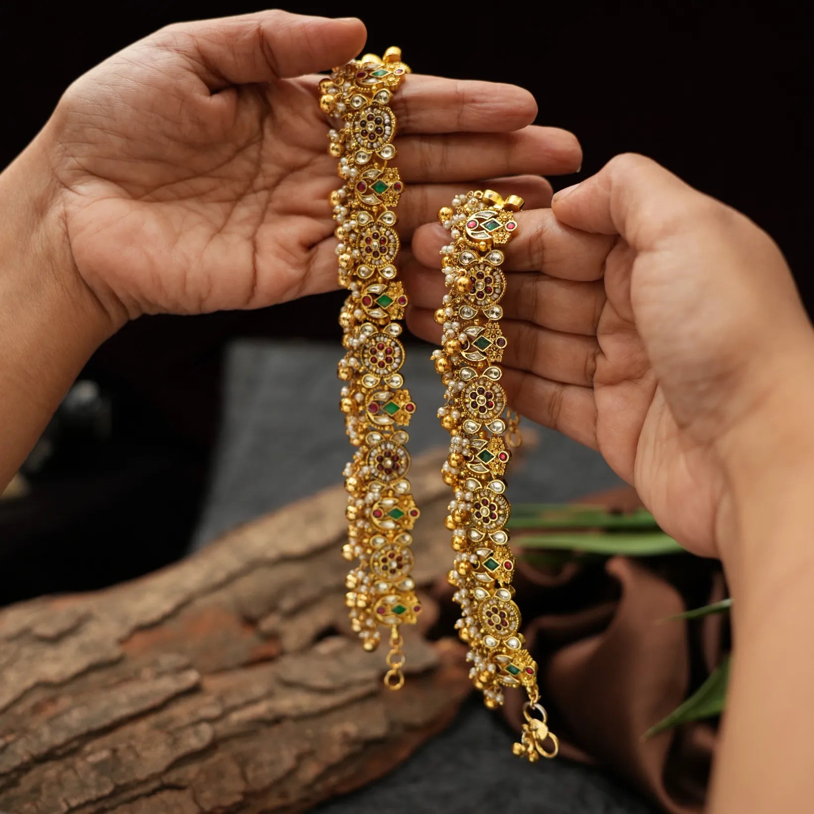 Naima Polki Anklets