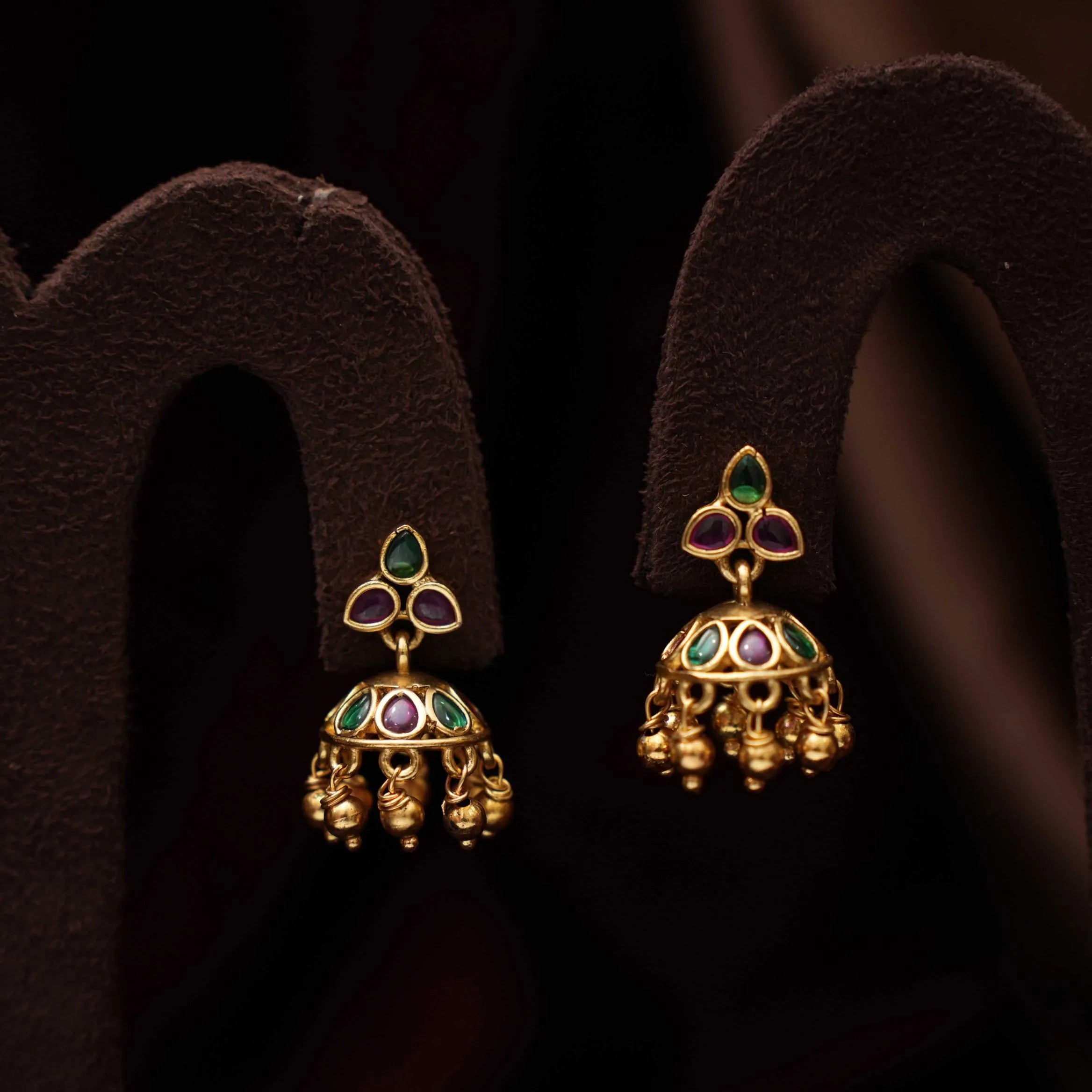 Naina Antique Mini Jhumka Earrings