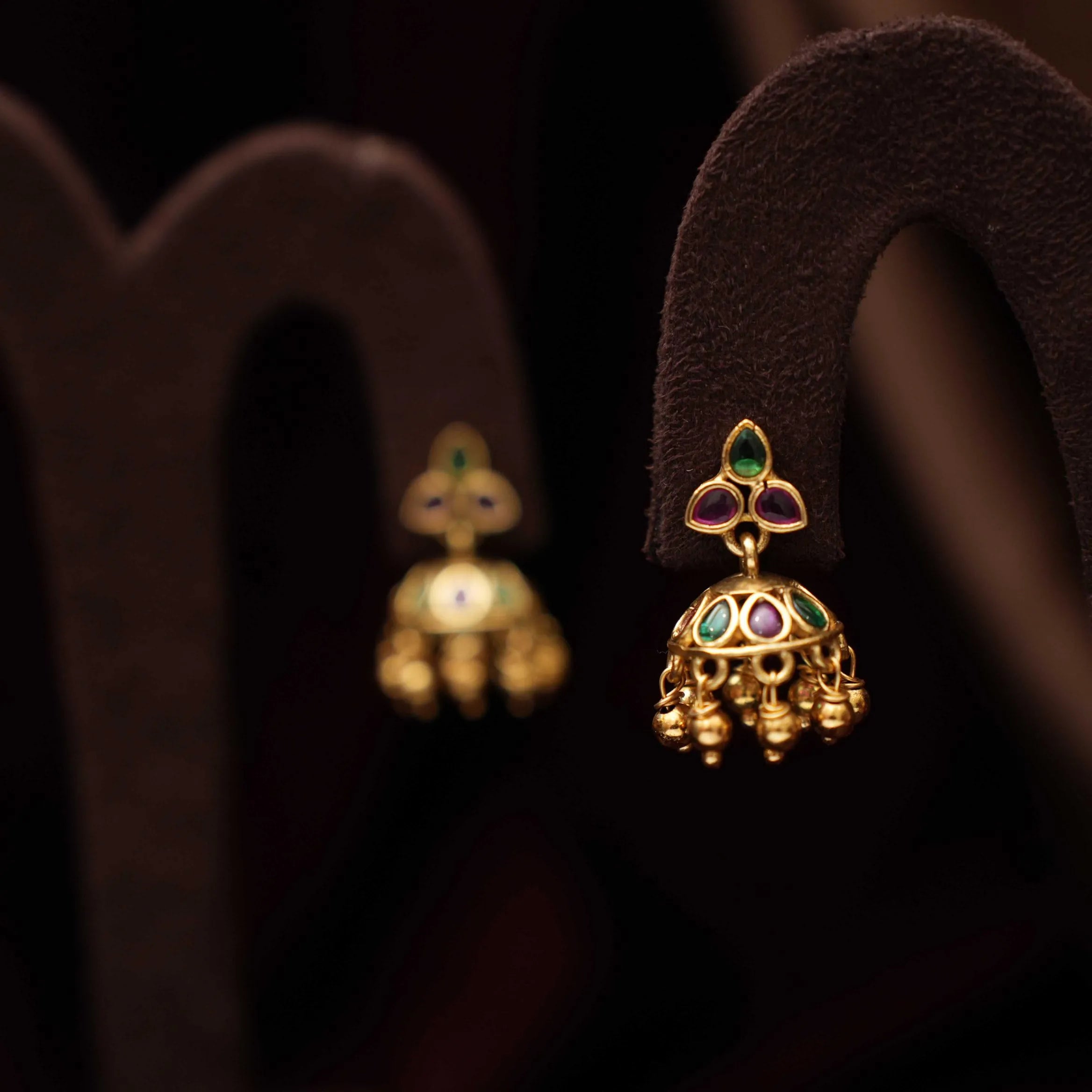 Naina Antique Mini Jhumka Earrings