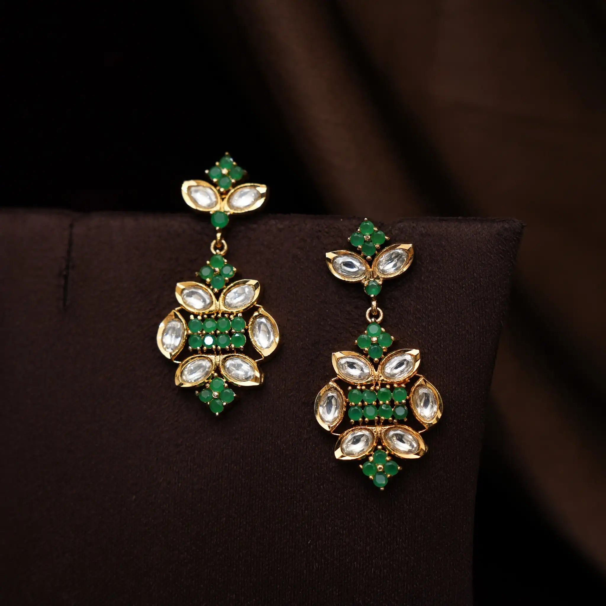 Naina Polki Necklace - Green