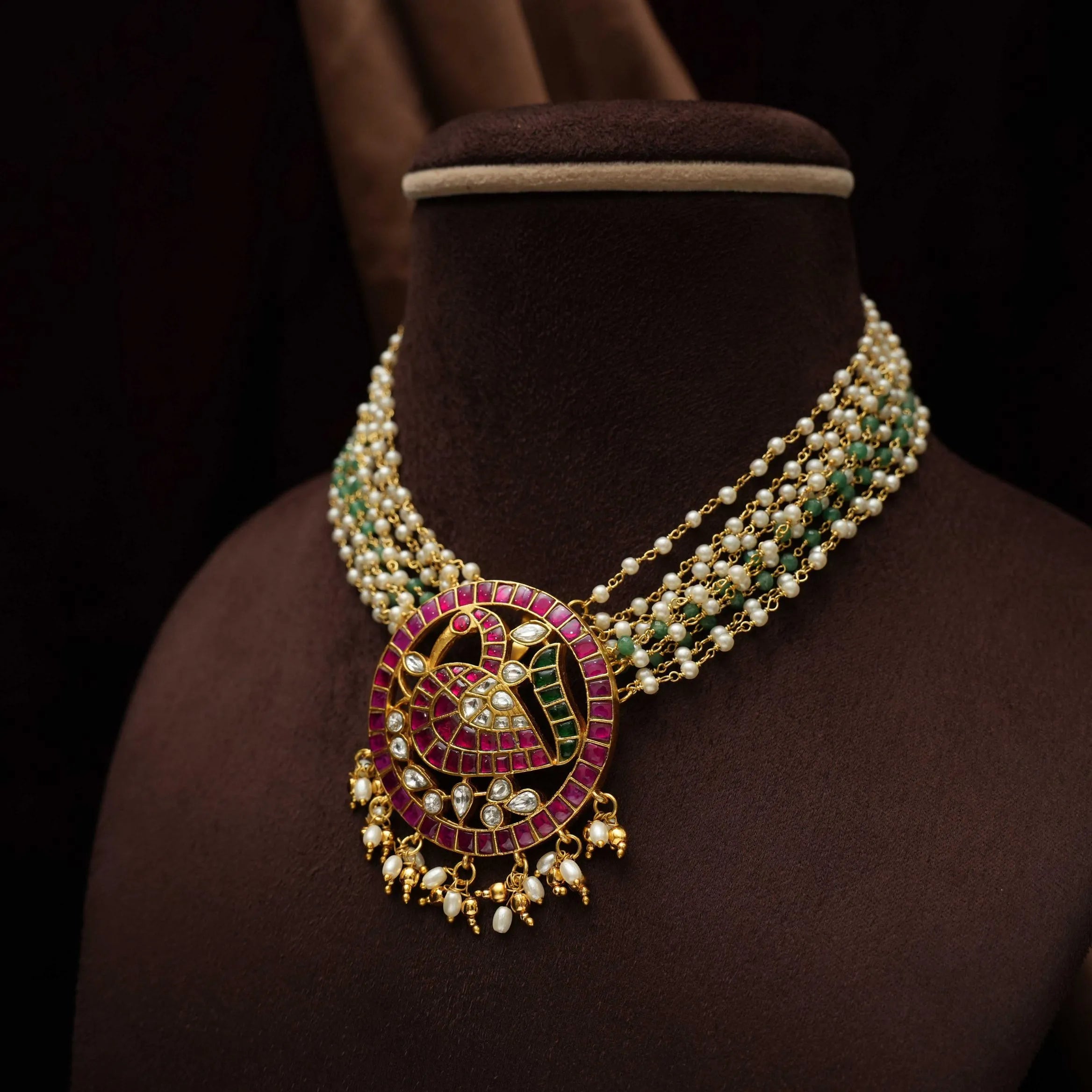 Nami Pearl Polki Choker