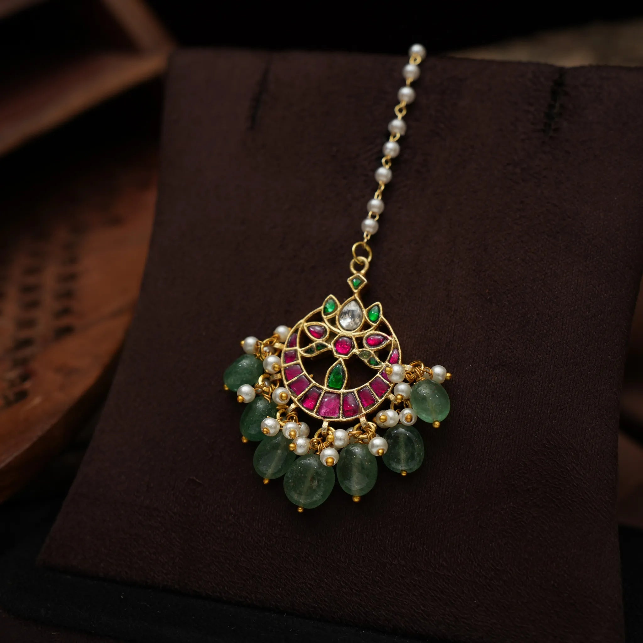 Natalia Pearl Polki Tikka