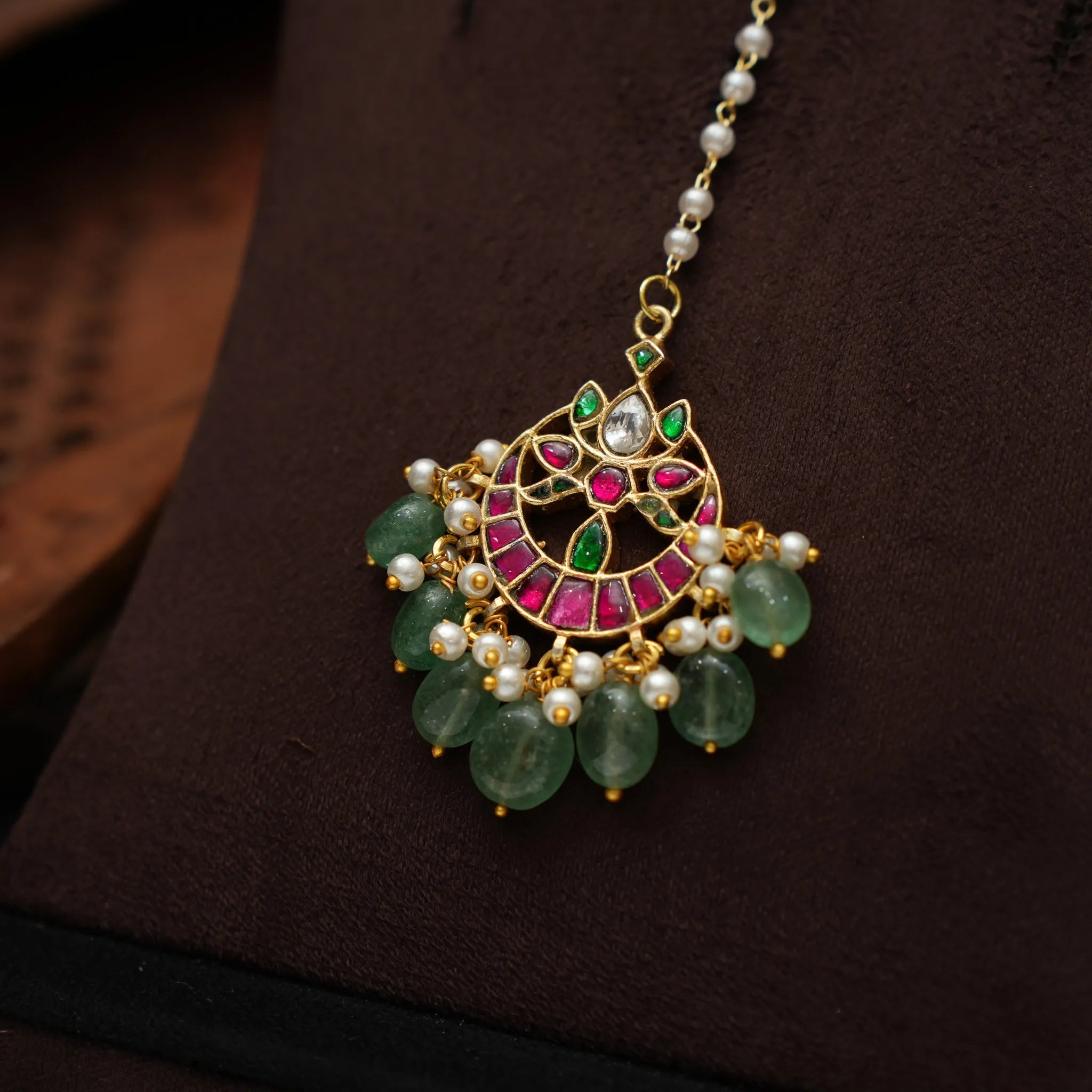 Natalia Pearl Polki Tikka