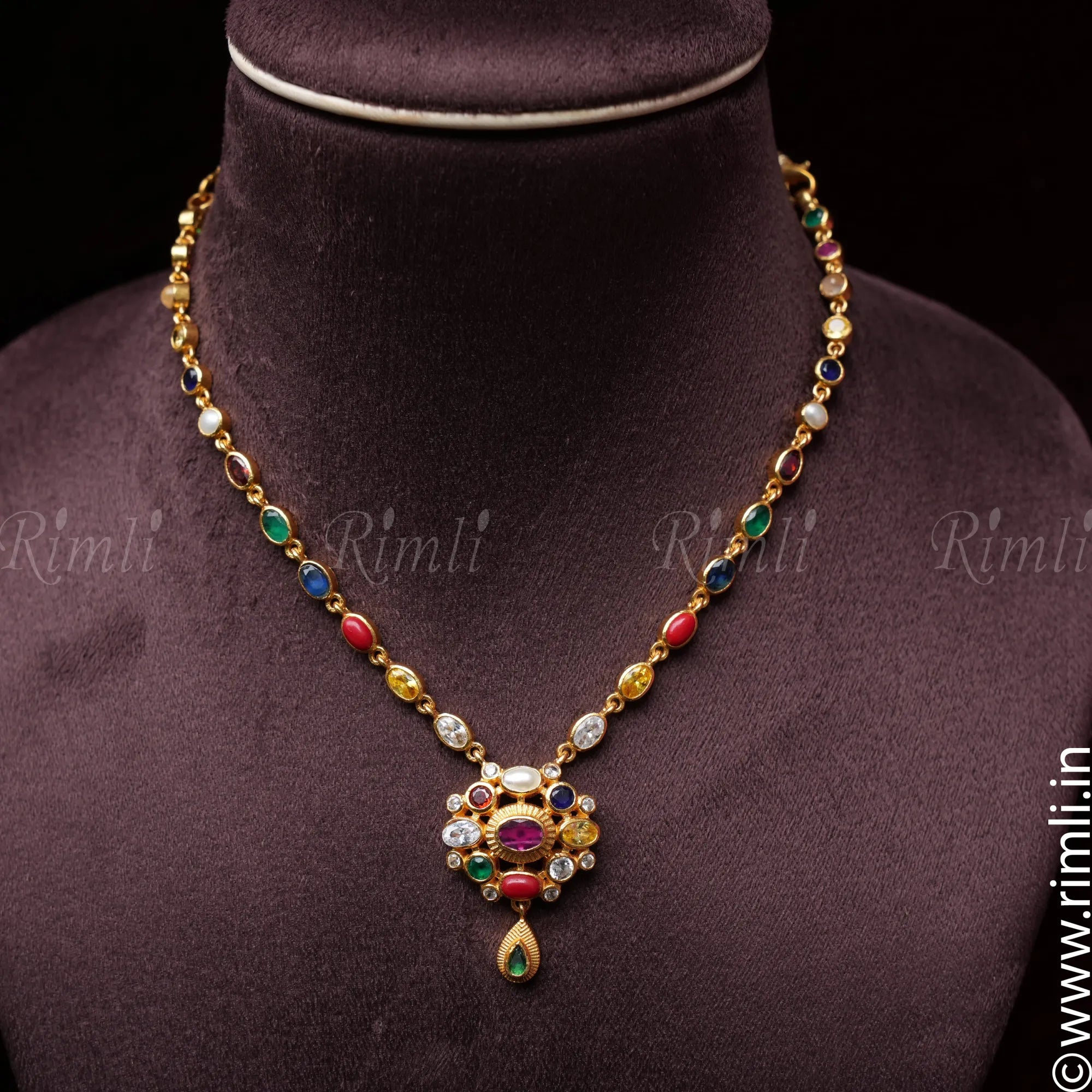 Navarathna Necklace Set