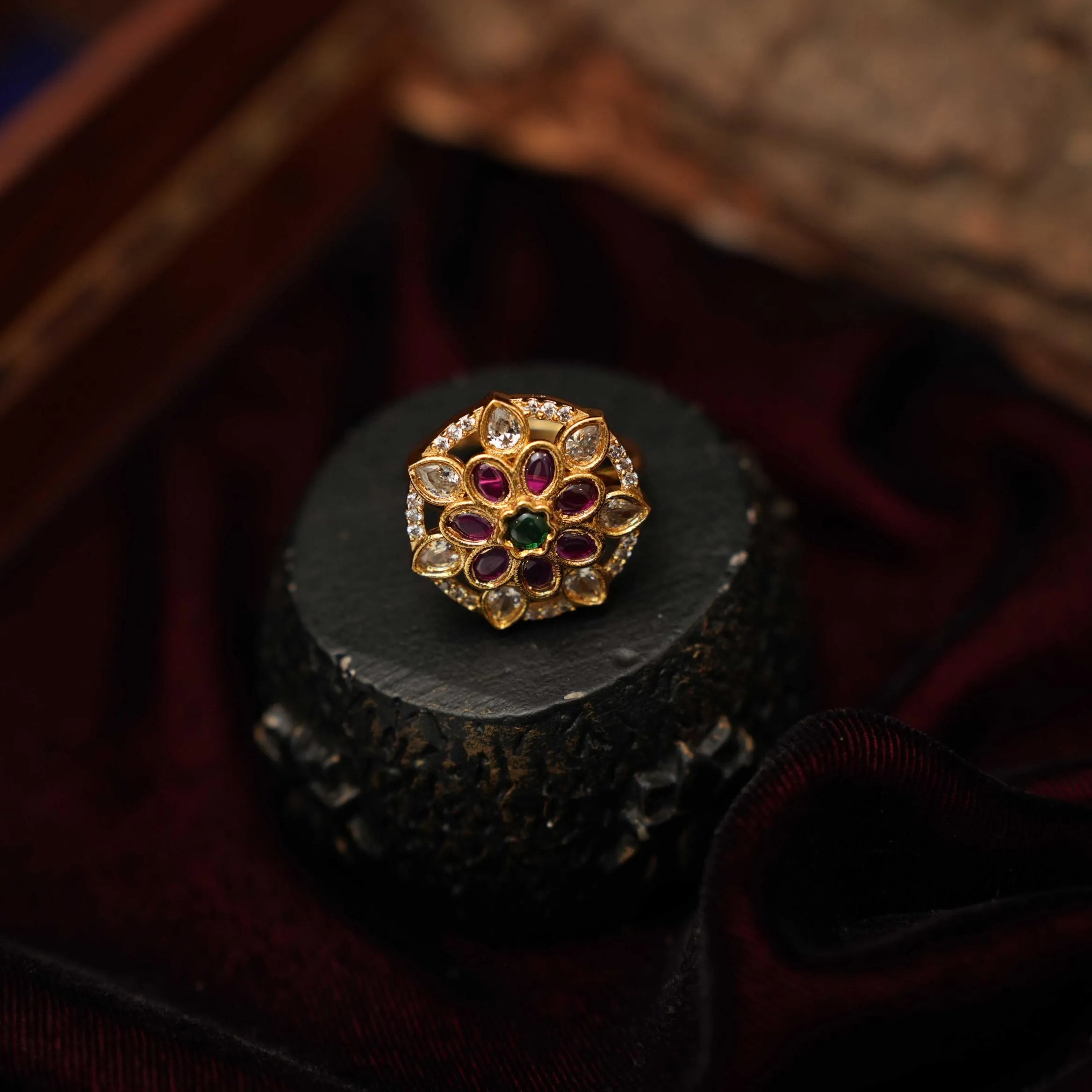 Naveena Antique Ring - Rimli Boutique