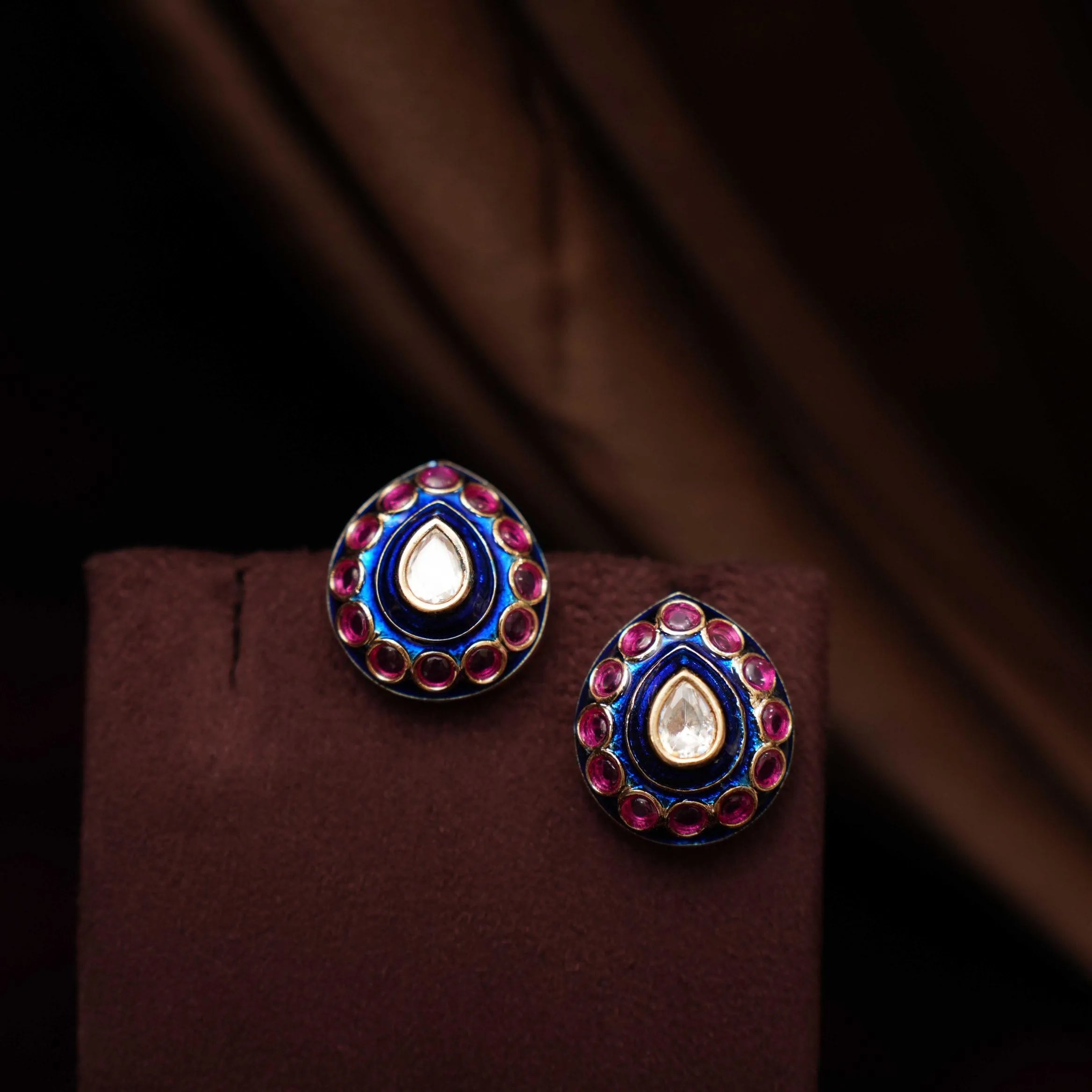 Navika Polki Choker - Blue