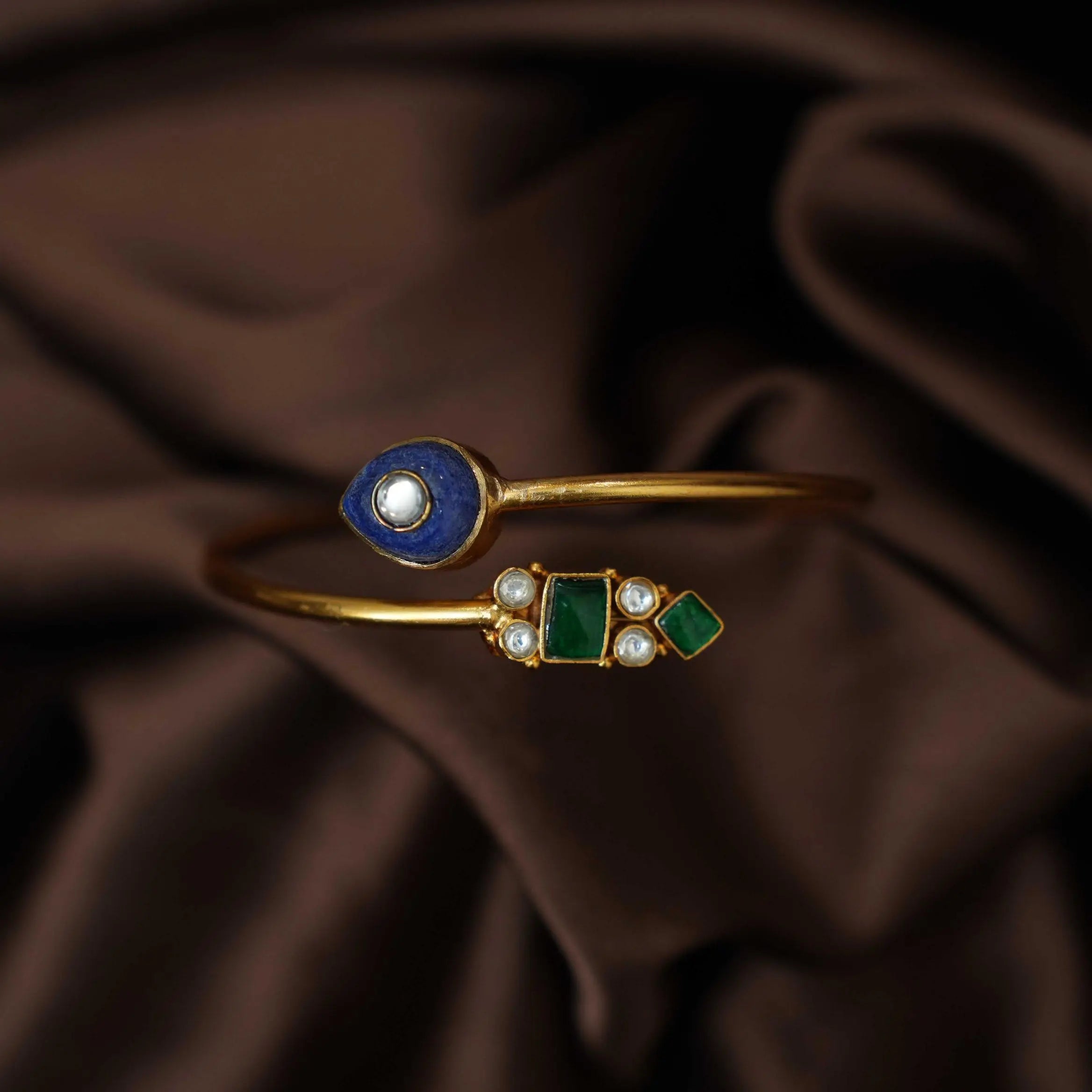 Navisha Silver Kada Bangle