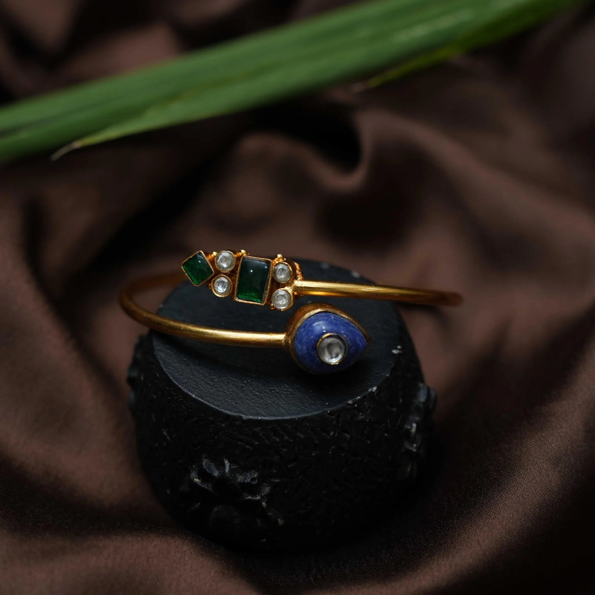 Navisha Silver Kada Bangle