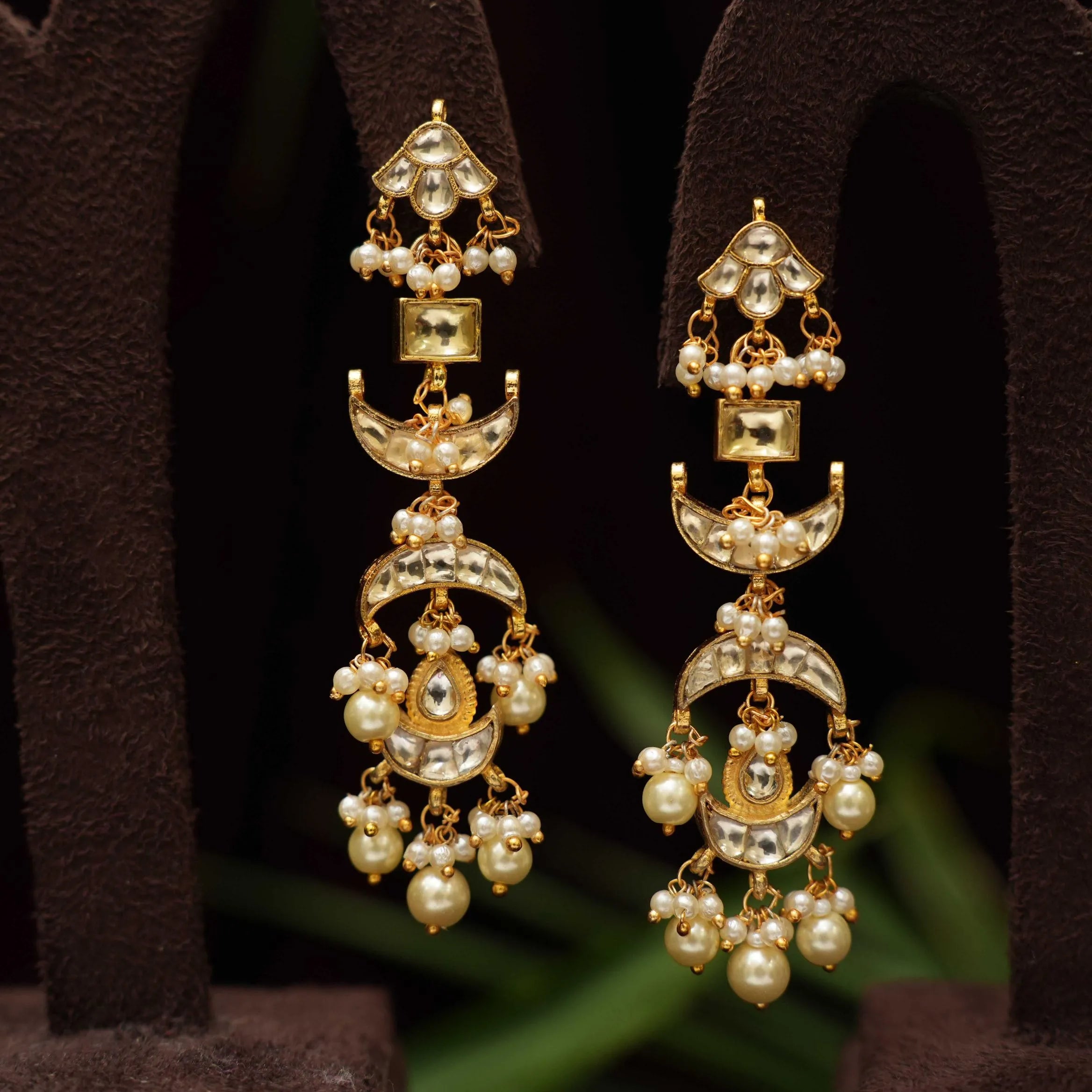 Neva Polki Designer Earrings - Rimli Boutique