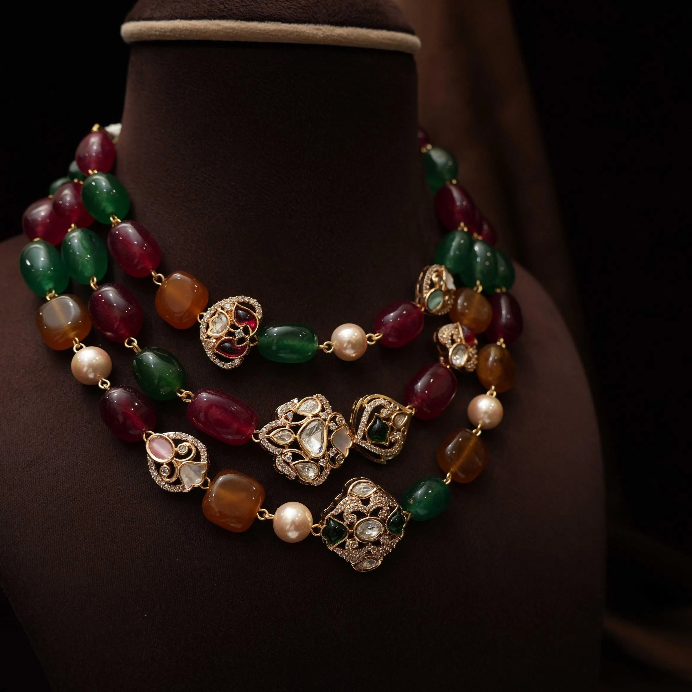 Neven Beaded Kundan Necklace