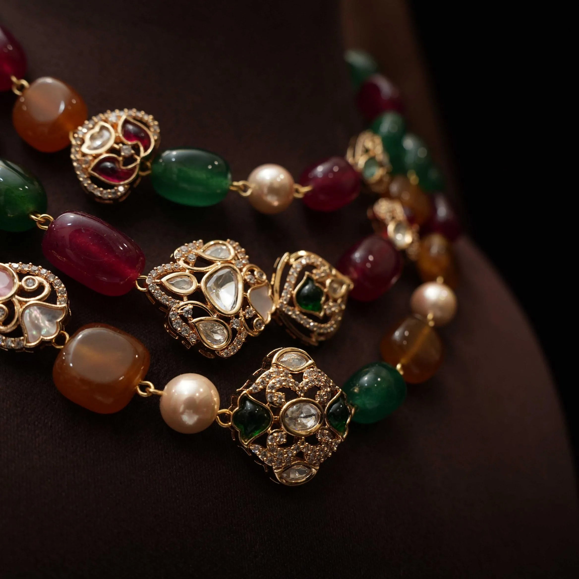 Neven Beaded Kundan Necklace