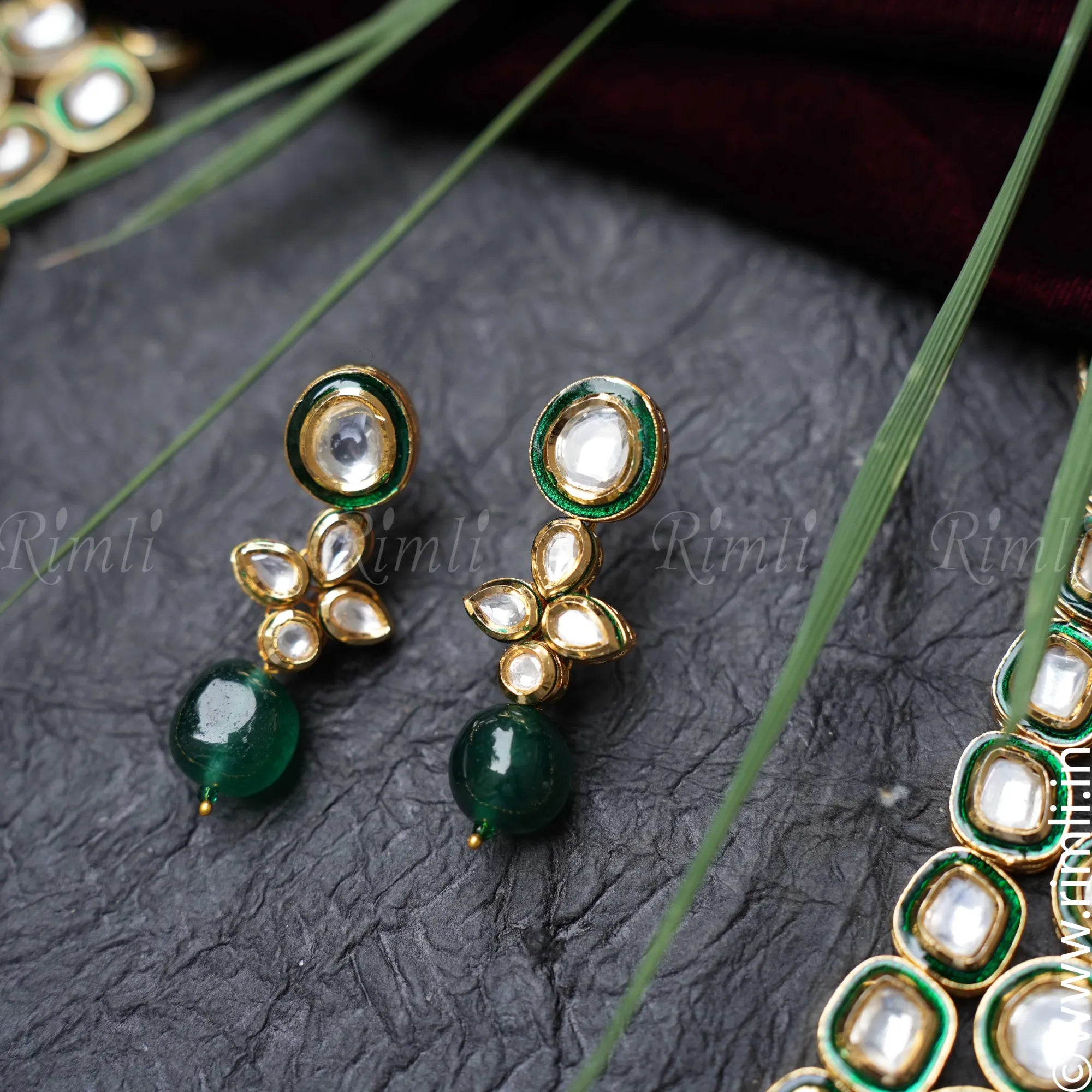 Kala Kundan Earrings - Rimli Boutique