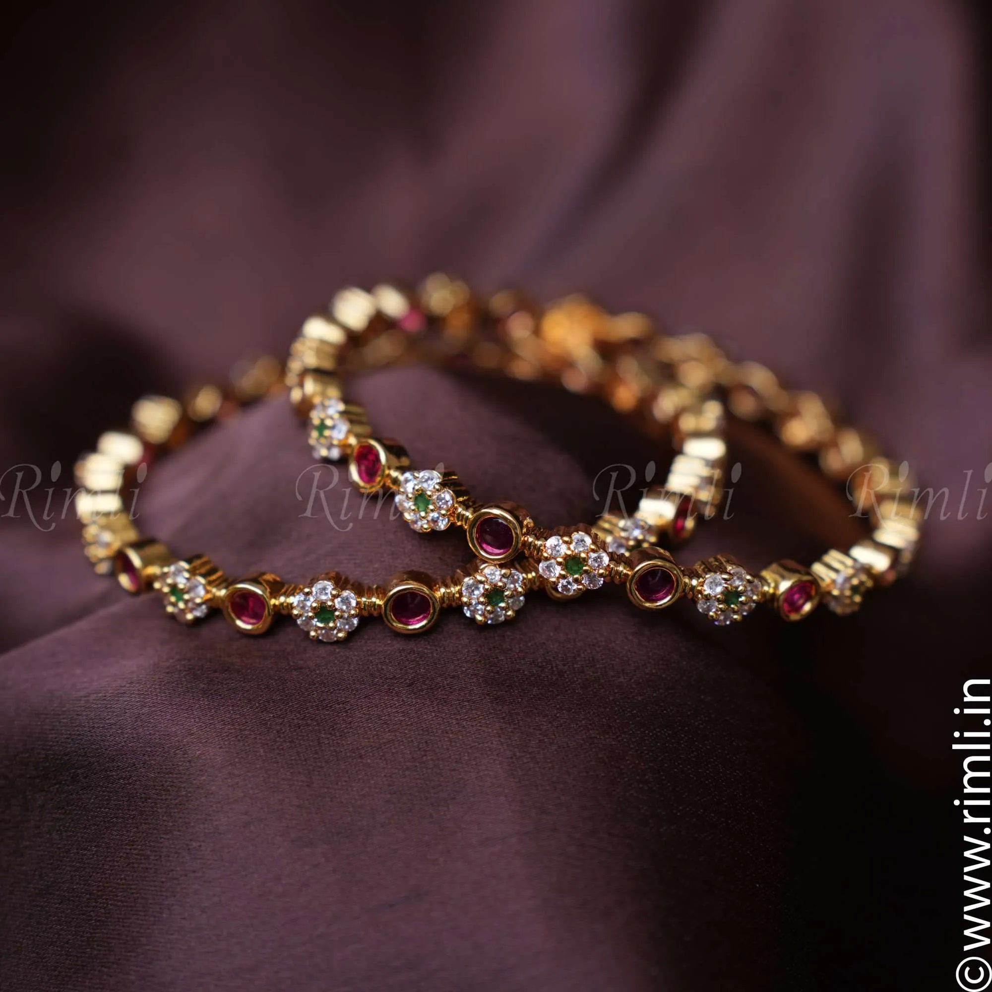 Fancy stone bangles discount