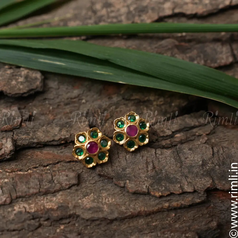 Rajani Silver Ear Stud - Rimli Boutique