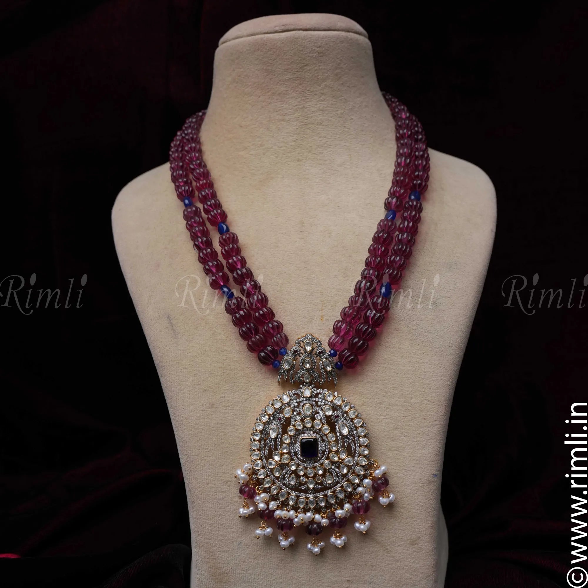 Rudra Silver Moissanite Necklace