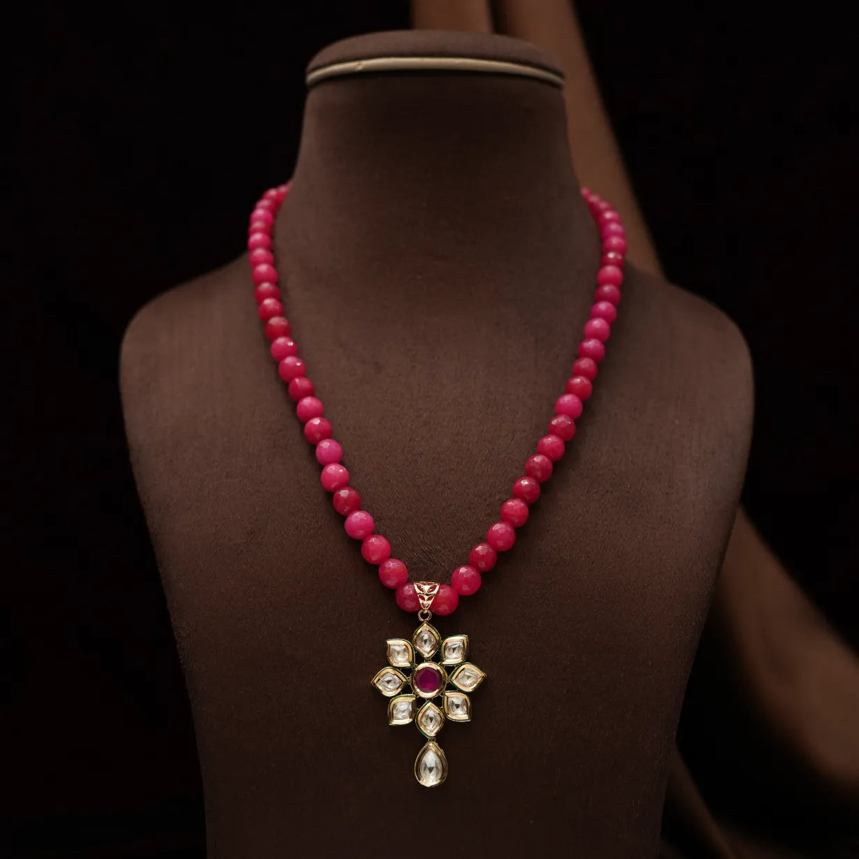 Niddhi Beaded Kundan Necklace