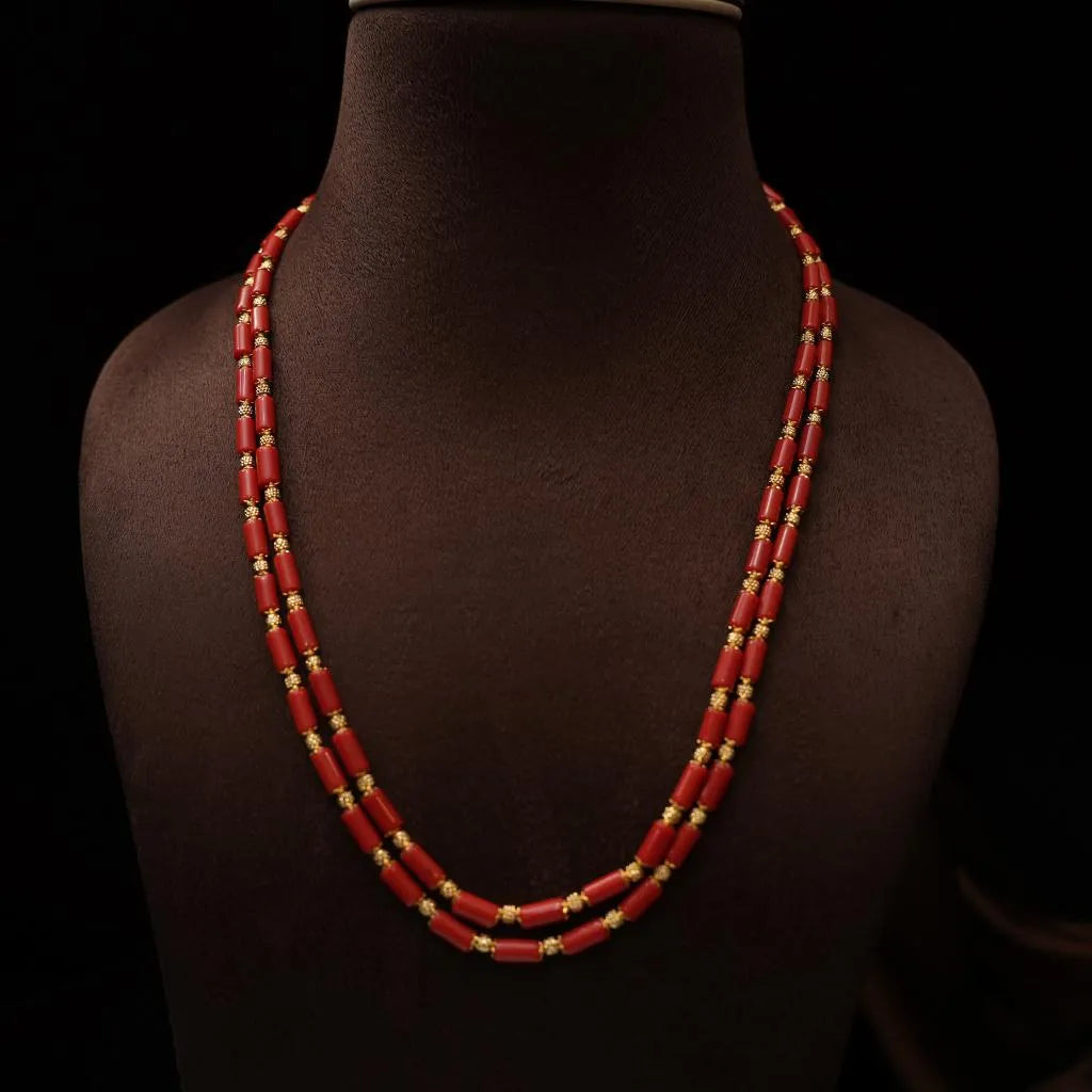 Nidhi Beaded Coral Necklace