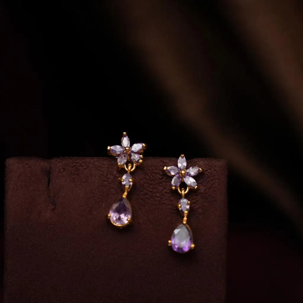 Niharika Zircon Purple Necklace