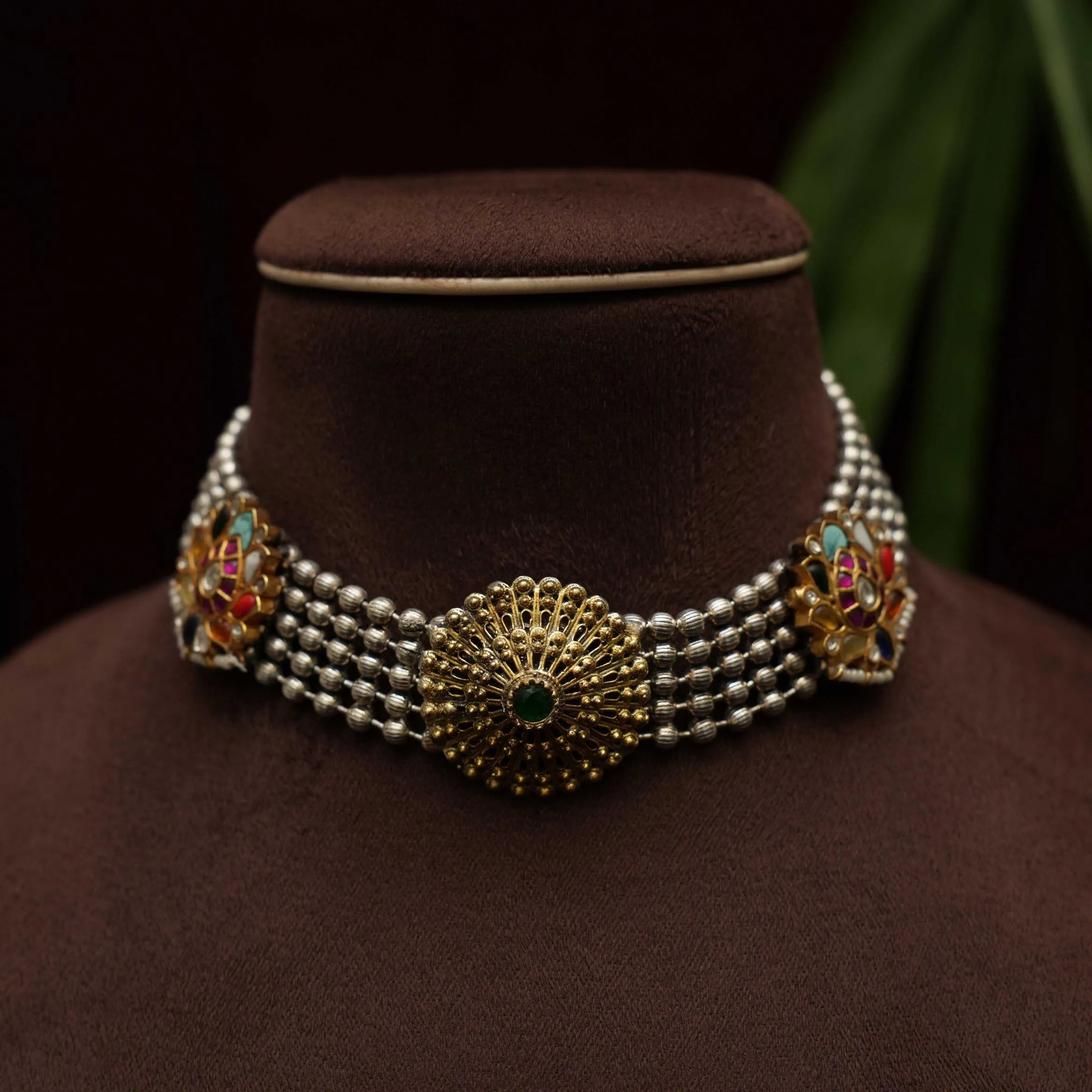 Nihit Antique Dual Tone Choker