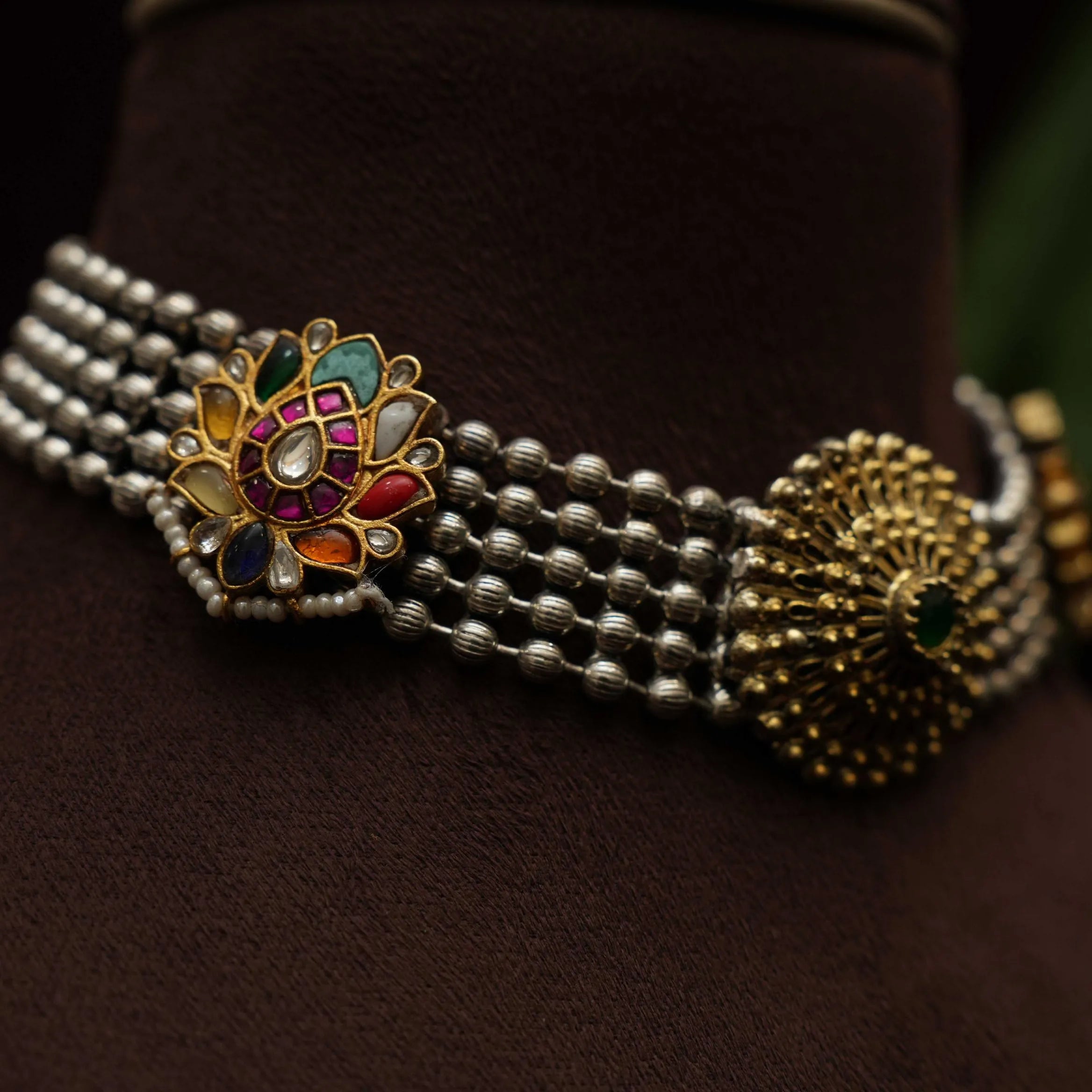 Nihit Antique Dual Tone Choker