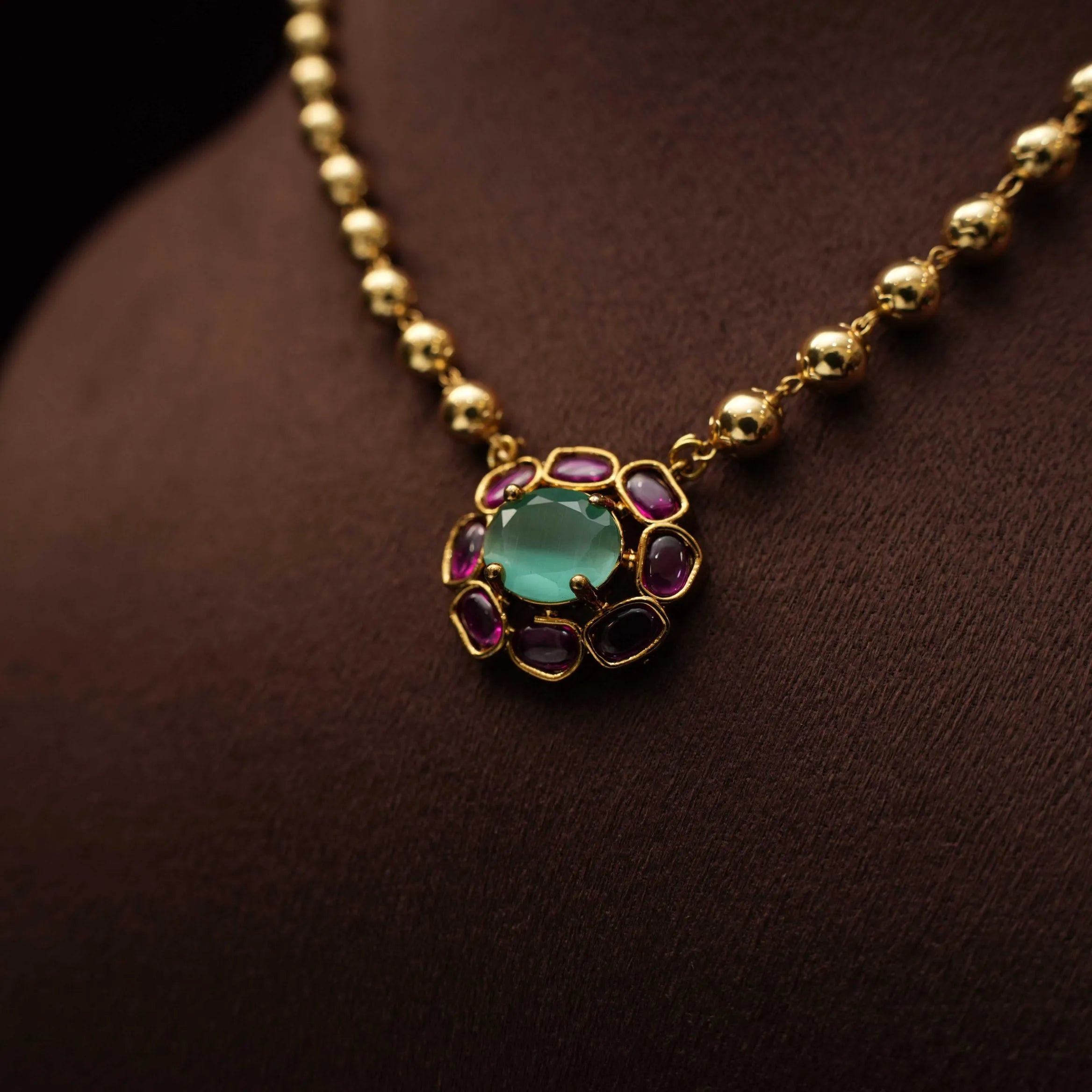 Nikitha Antique Necklace - Turquoise