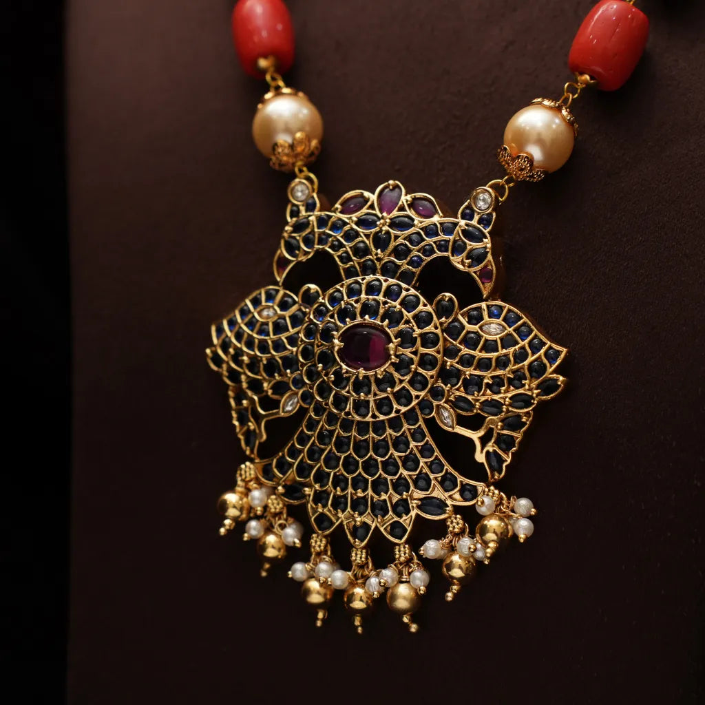 Nilima Antique Coral Necklace