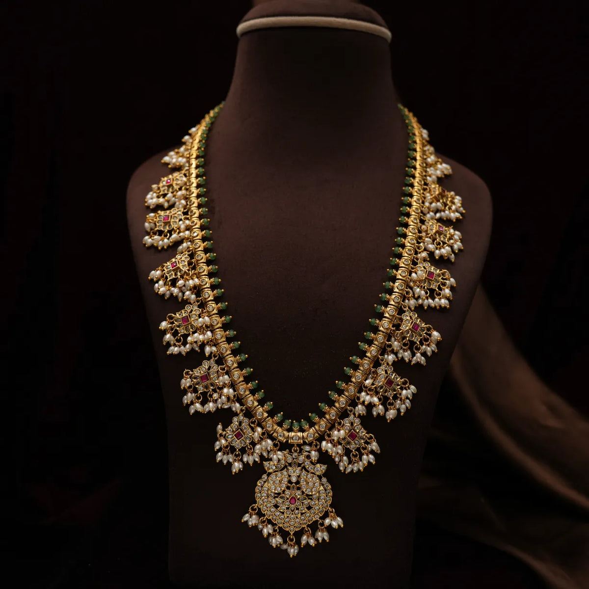 Nisha Antique Guttupusulu Necklace