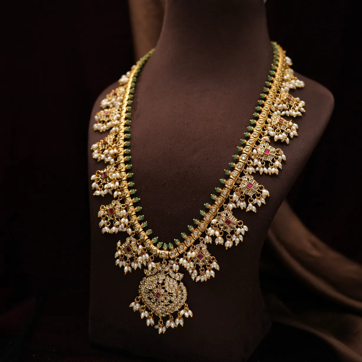 Nisha Antique Guttupusulu Necklace