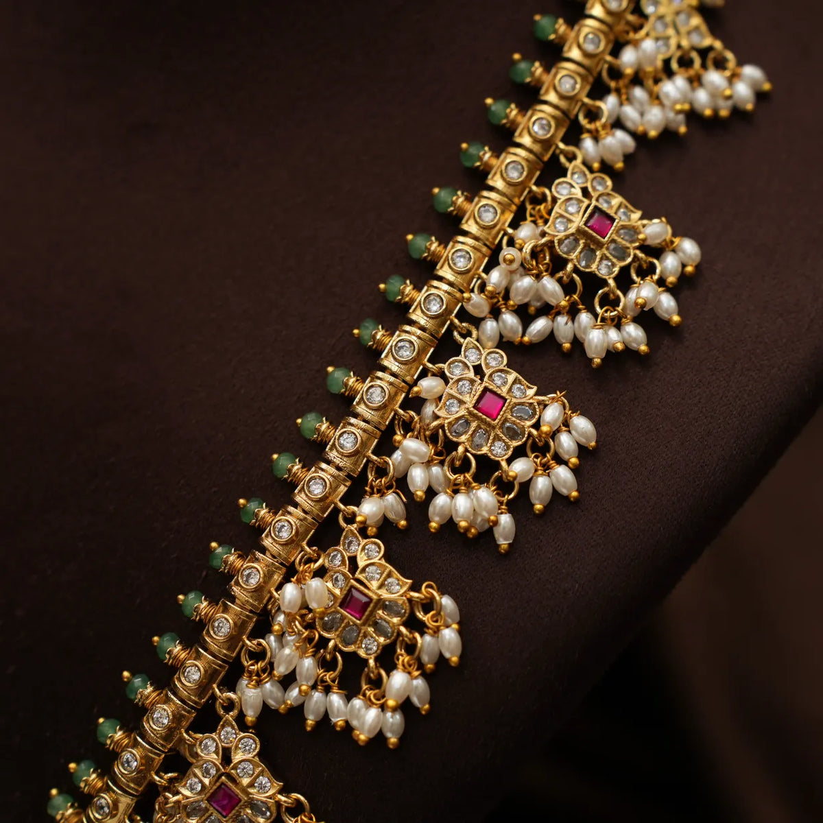 Nisha Antique Guttupusulu Necklace