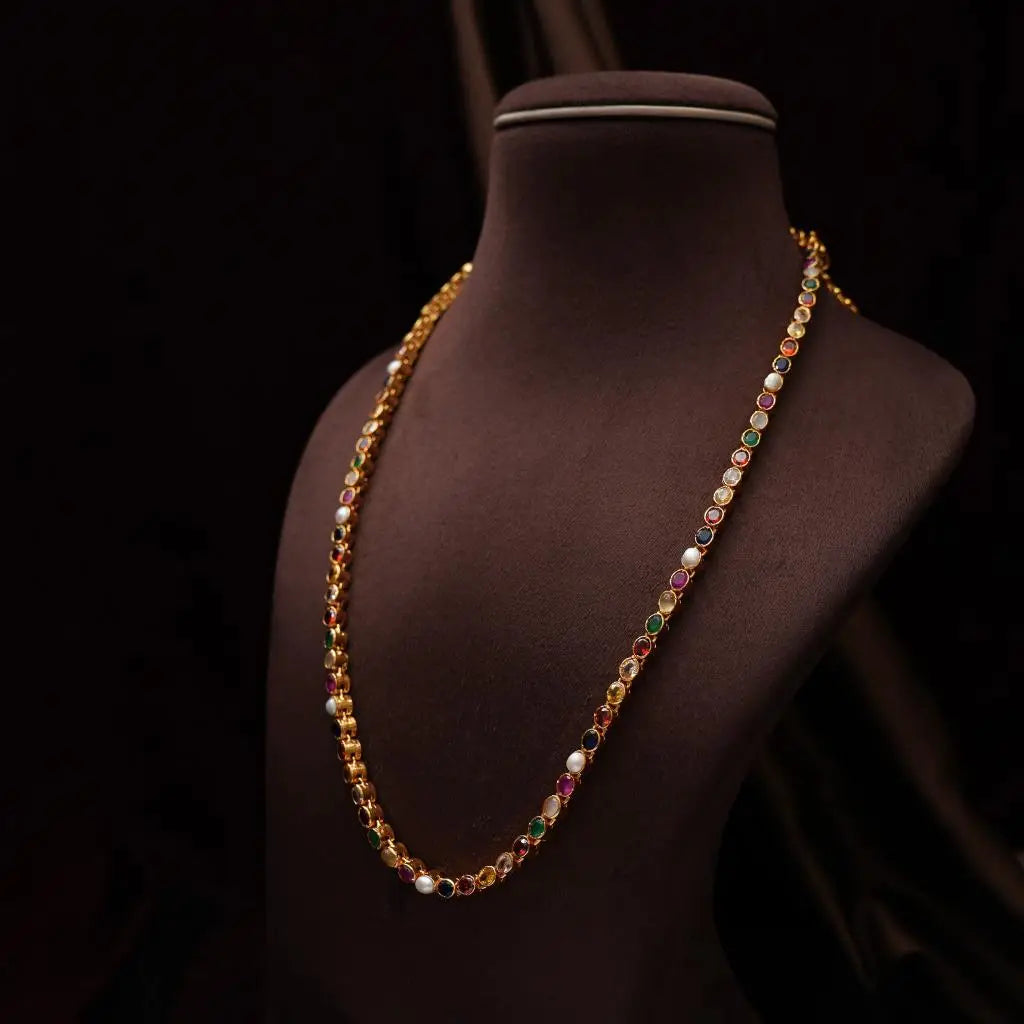 Nishita Silver Reversible Necklace