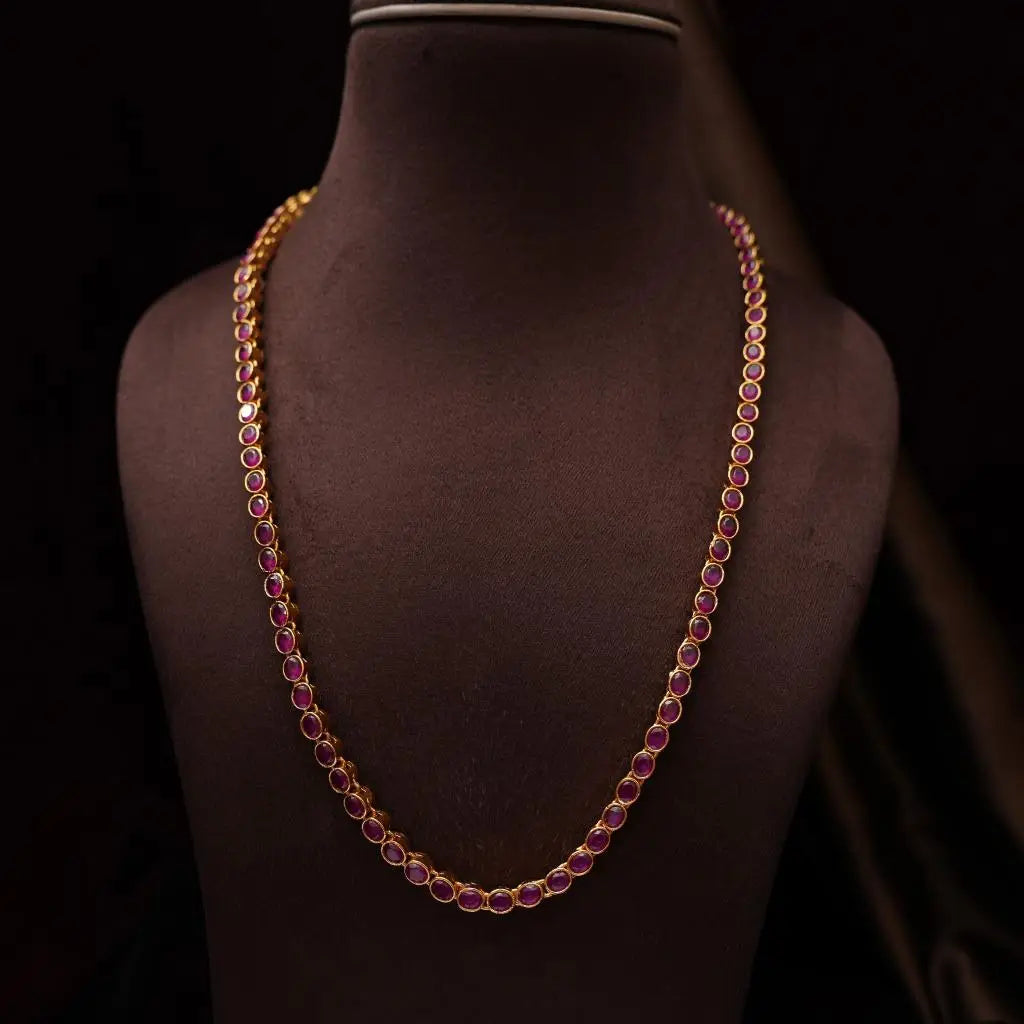 Nishita Silver Reversible Necklace