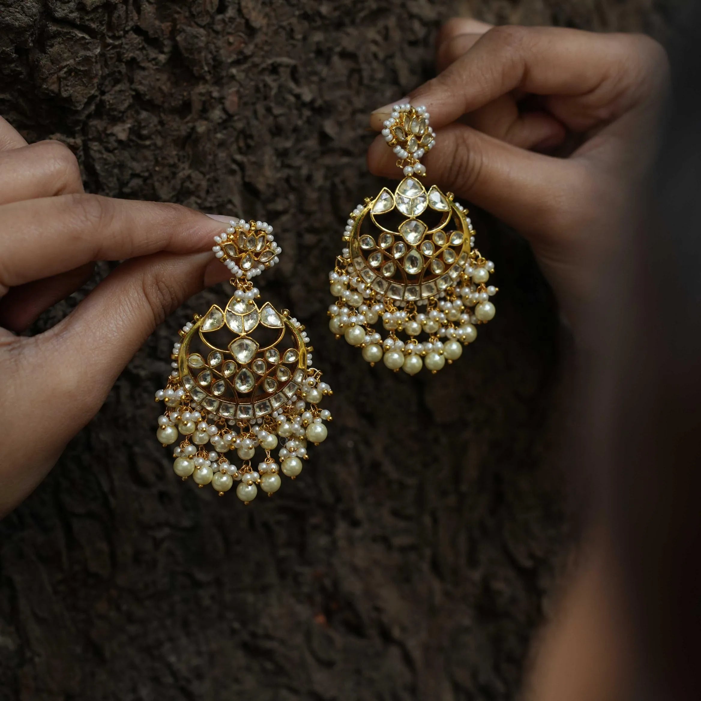 Nithila Chandbali Earrings