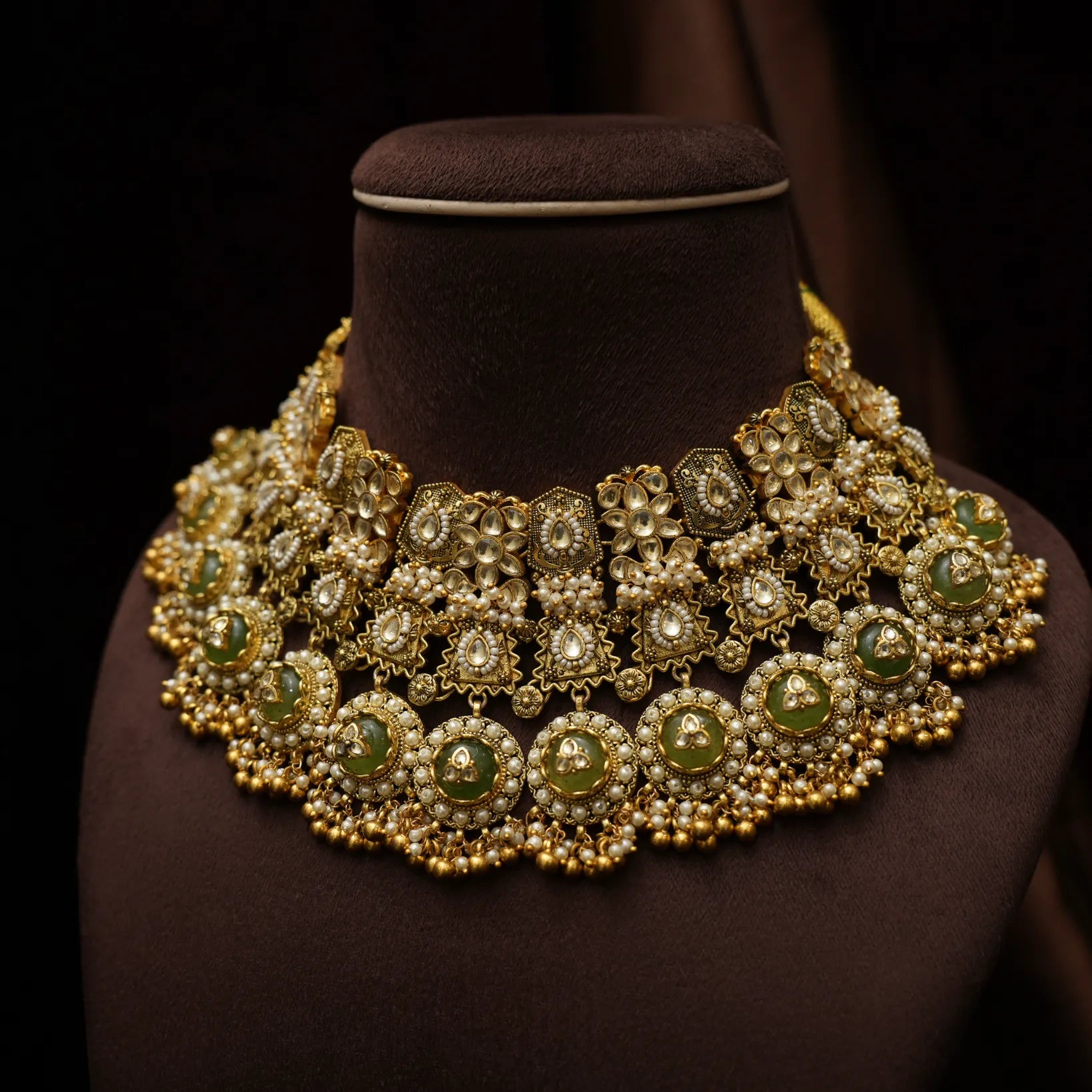 Nithila Polki Statement Necklace