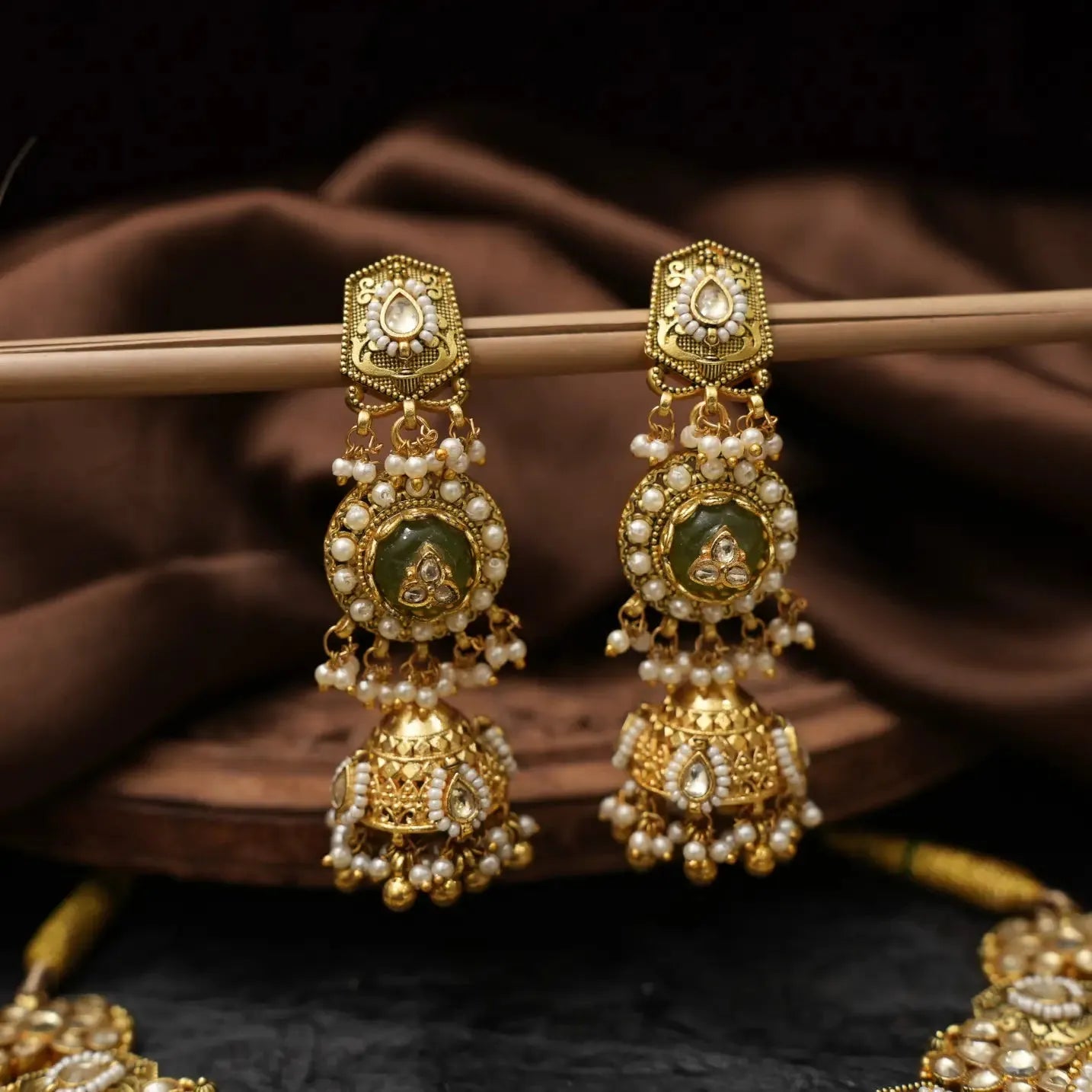 Nithila Polki Statement Necklace