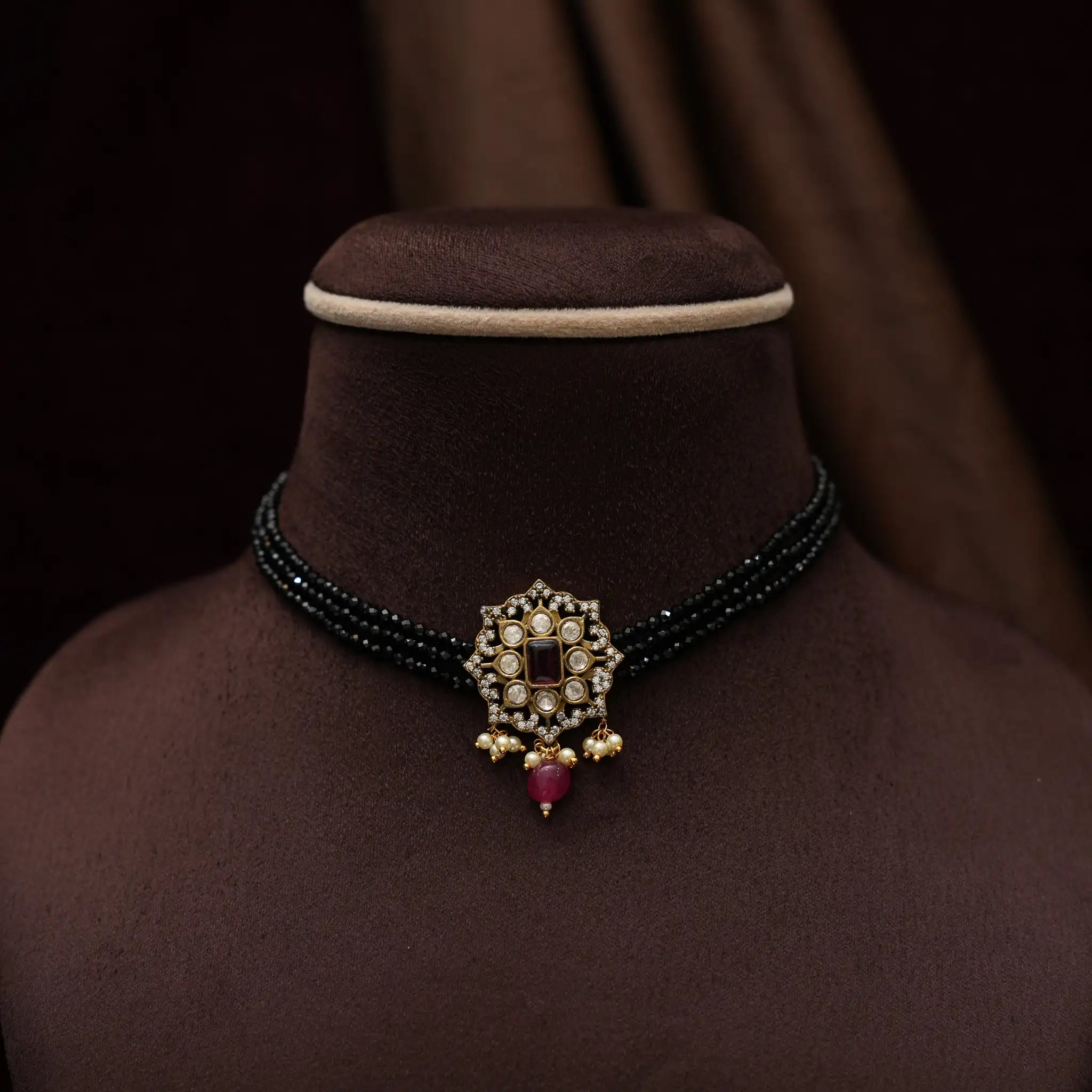 Nysa Beaded Victorian Choker