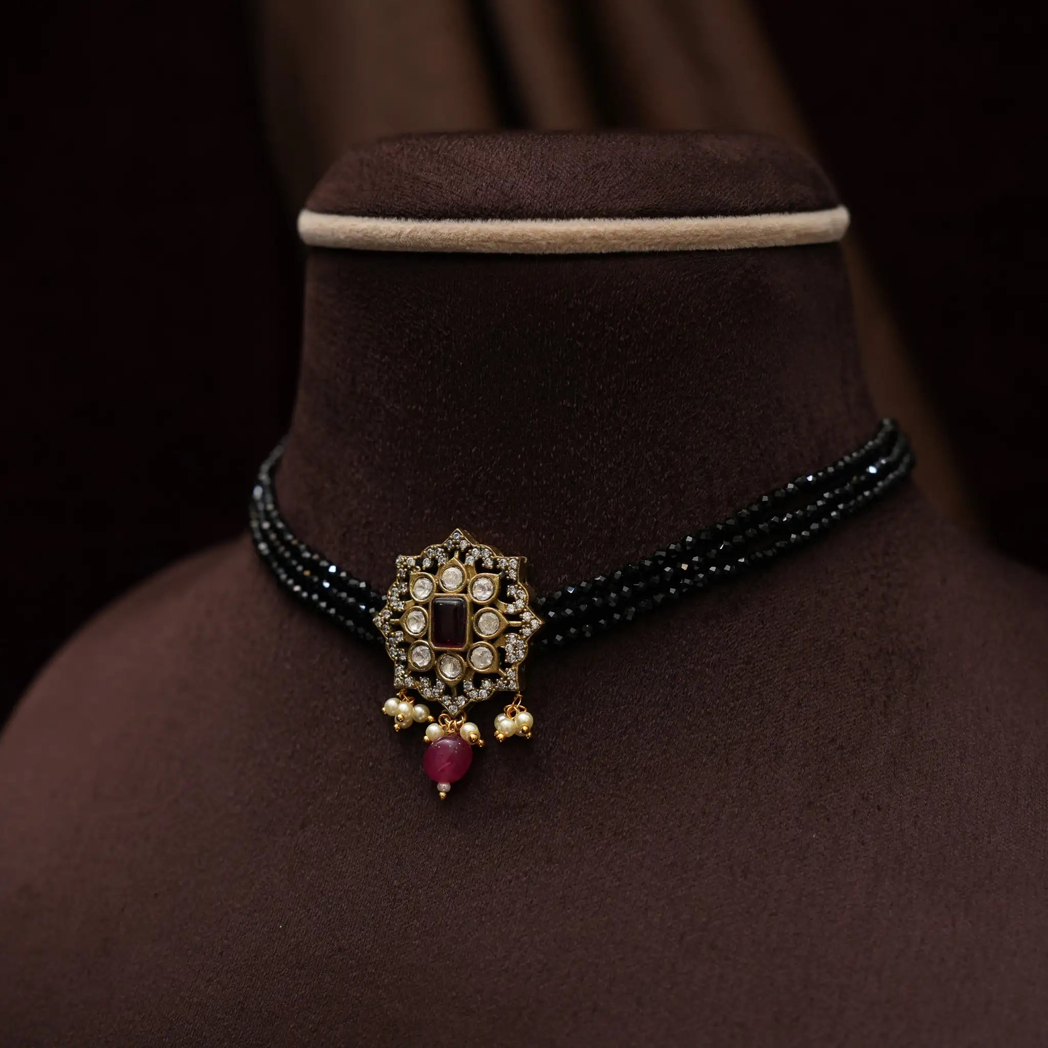 Nysa Beaded Victorian Choker