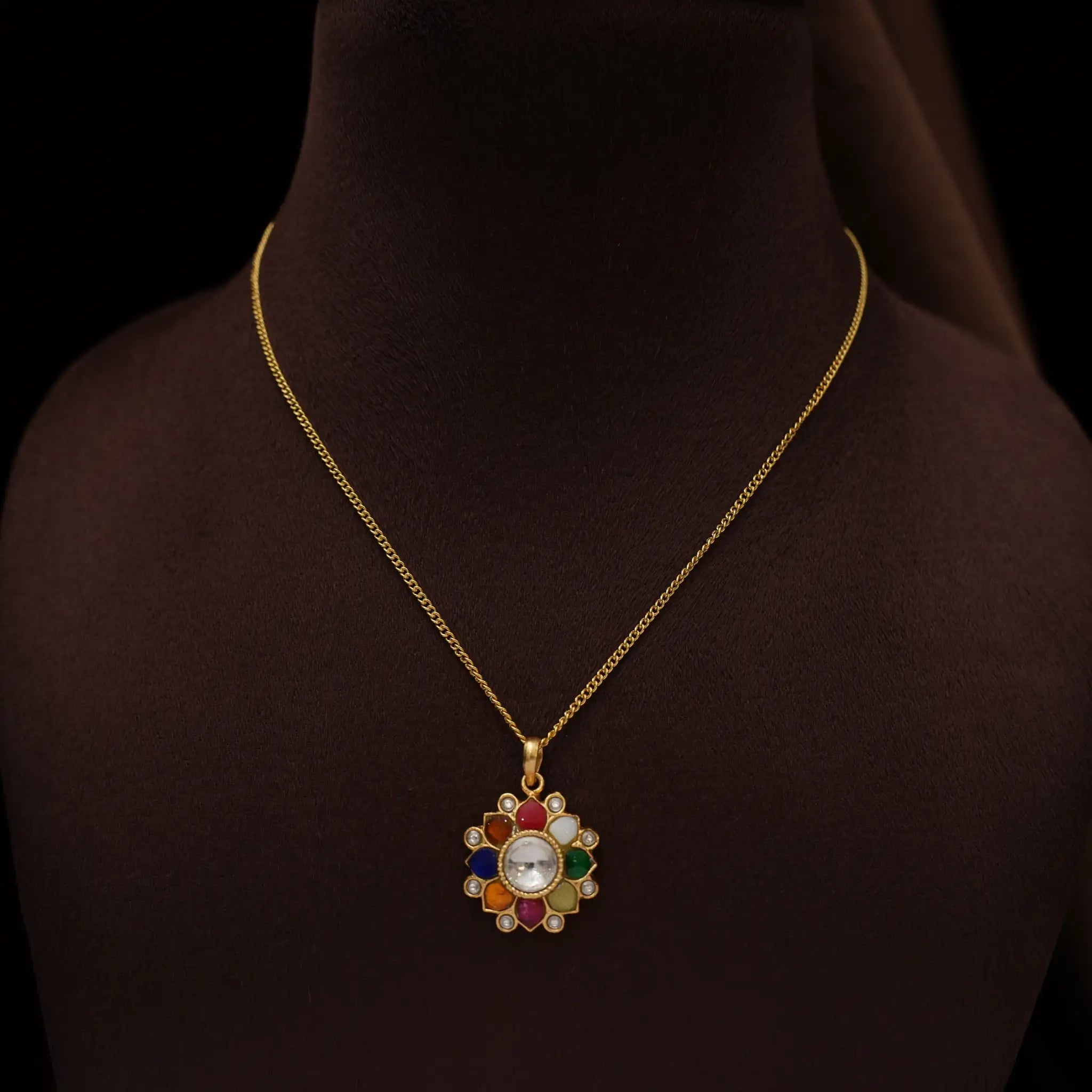 Olivia Polki Minimal Chain  - Kaia