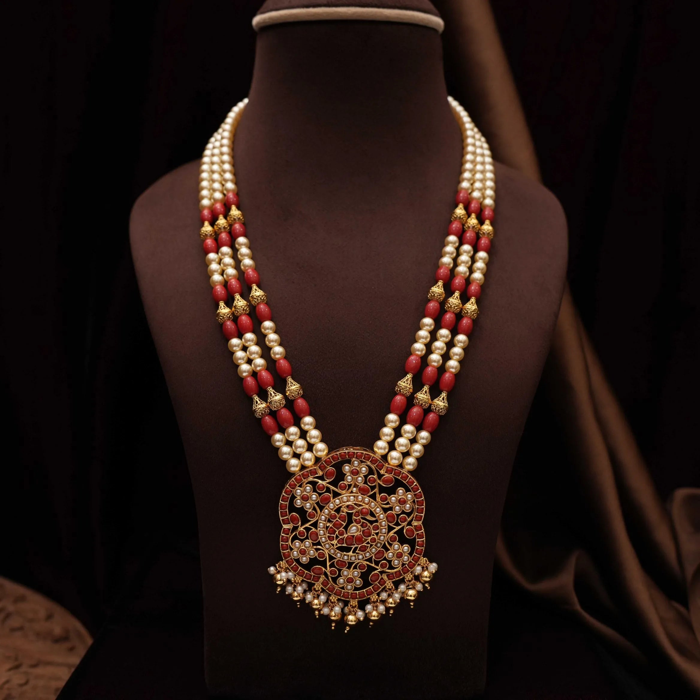 Omaya Antique Necklace - Peacock