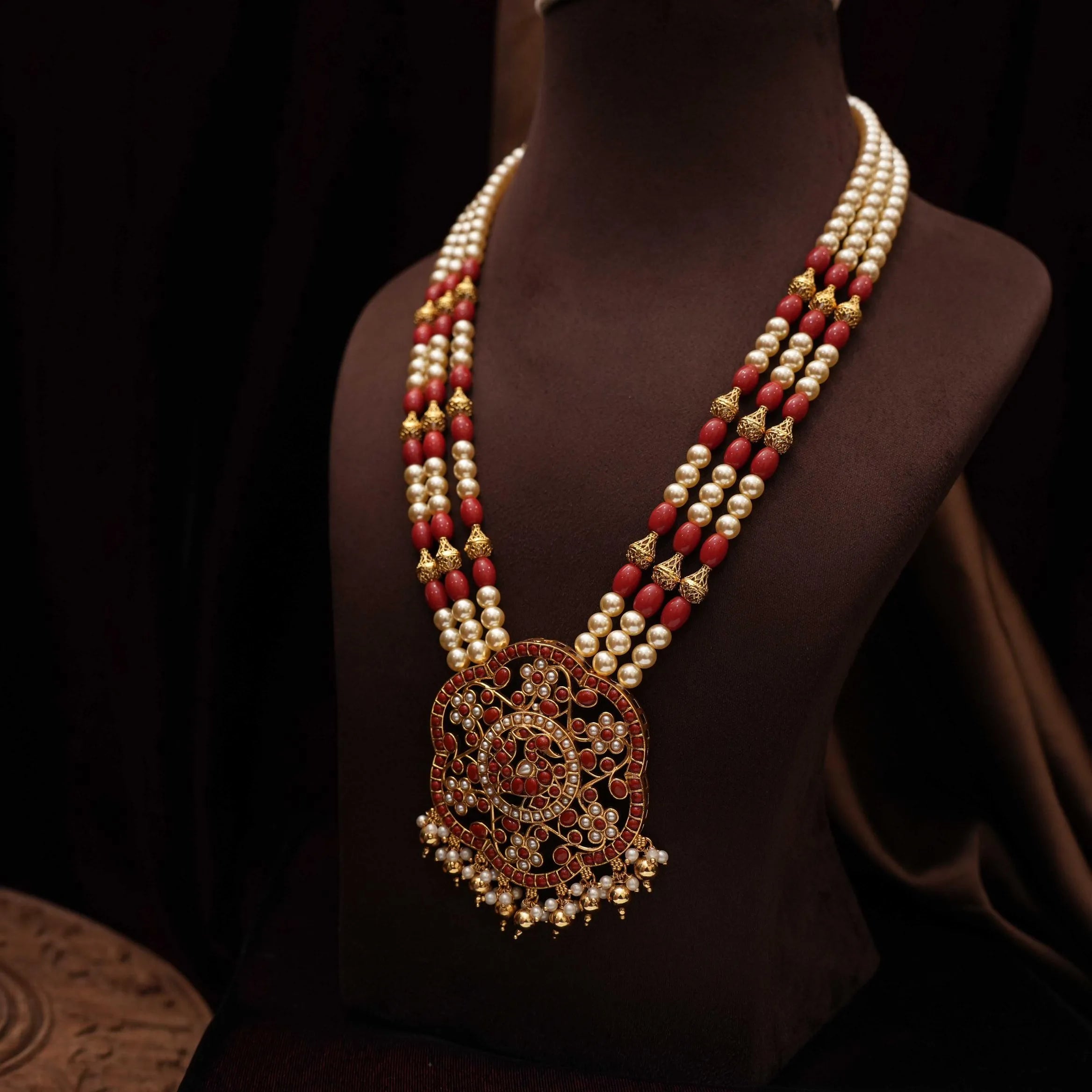 Omaya Antique Necklace - Peacock